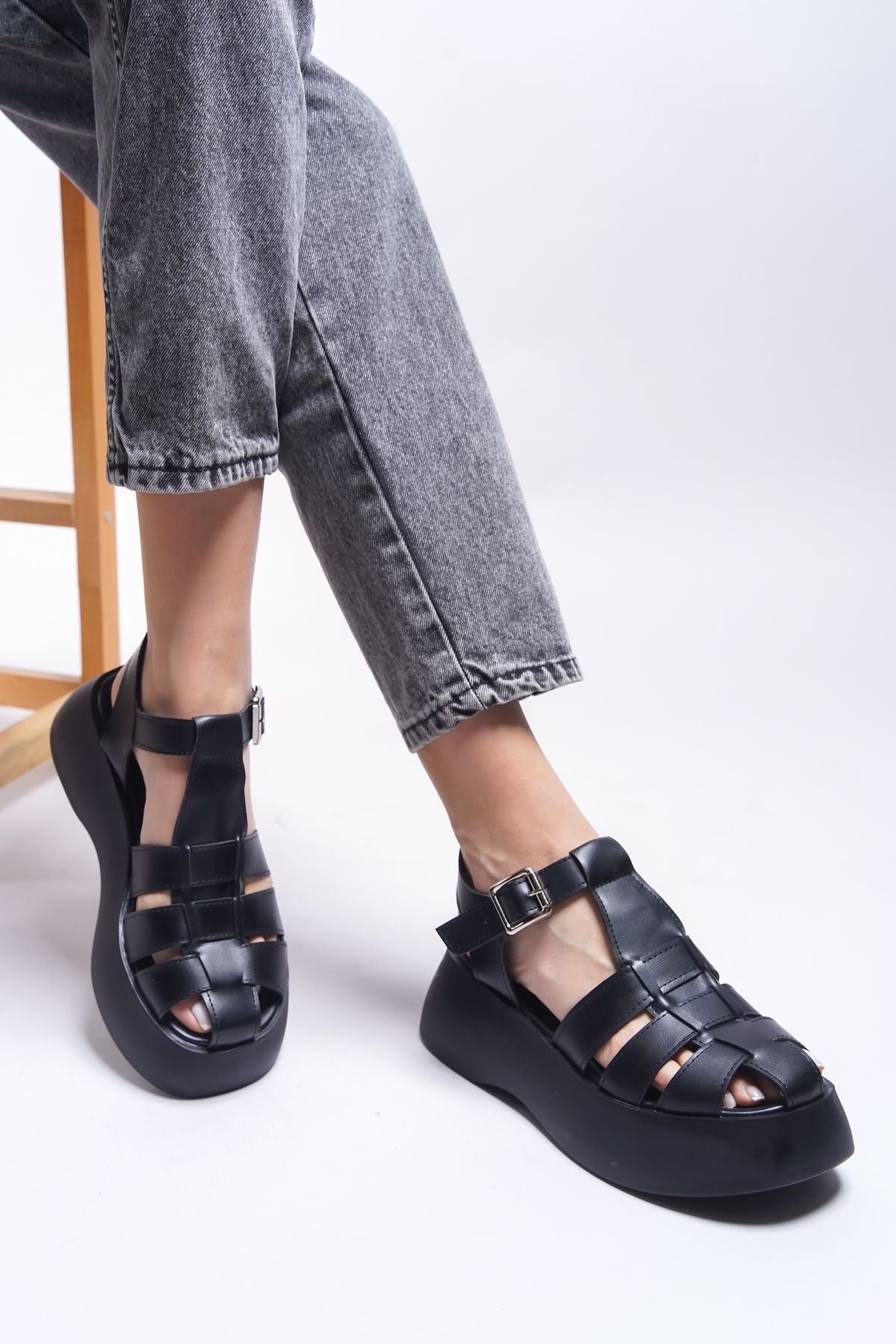 Felsalin Woman Sandals 0012800 Black Skin