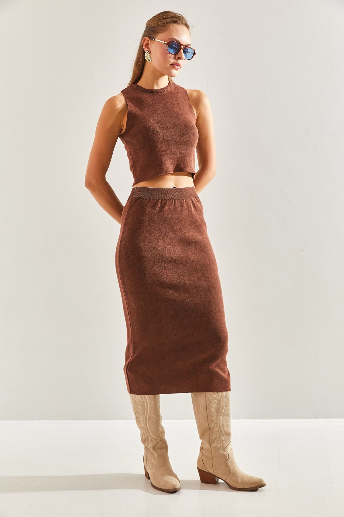 Women's skirt upside down knitwear team 20246057