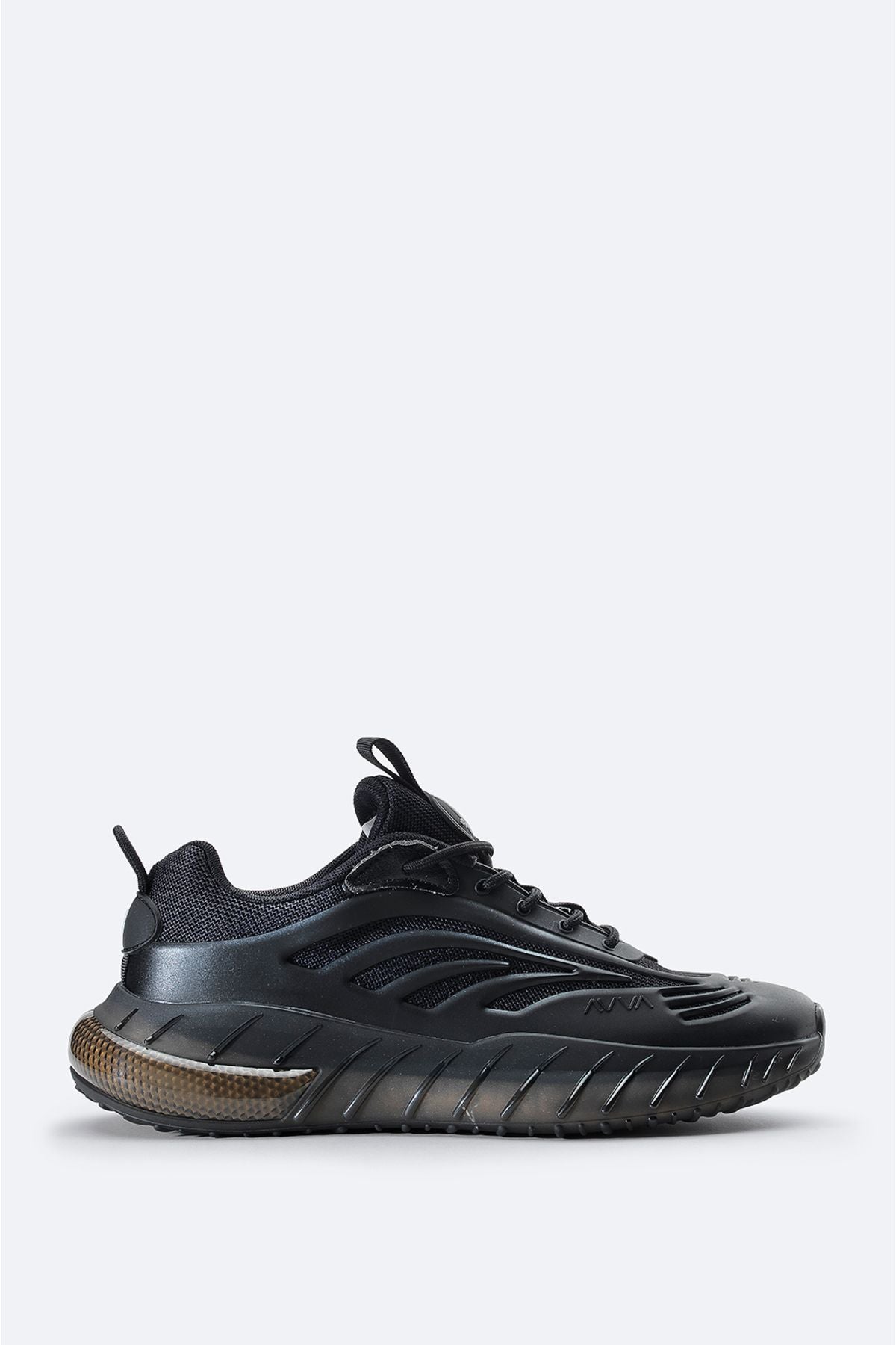 Men's black flexible floor sneaker shoes A41y8020