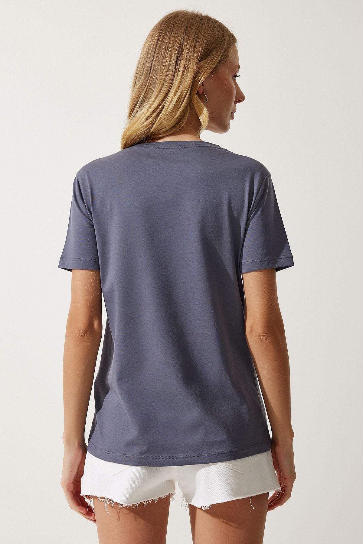 WOMEN'S ARRACRRASİT POCKET Knitting T-Shirt UB00252