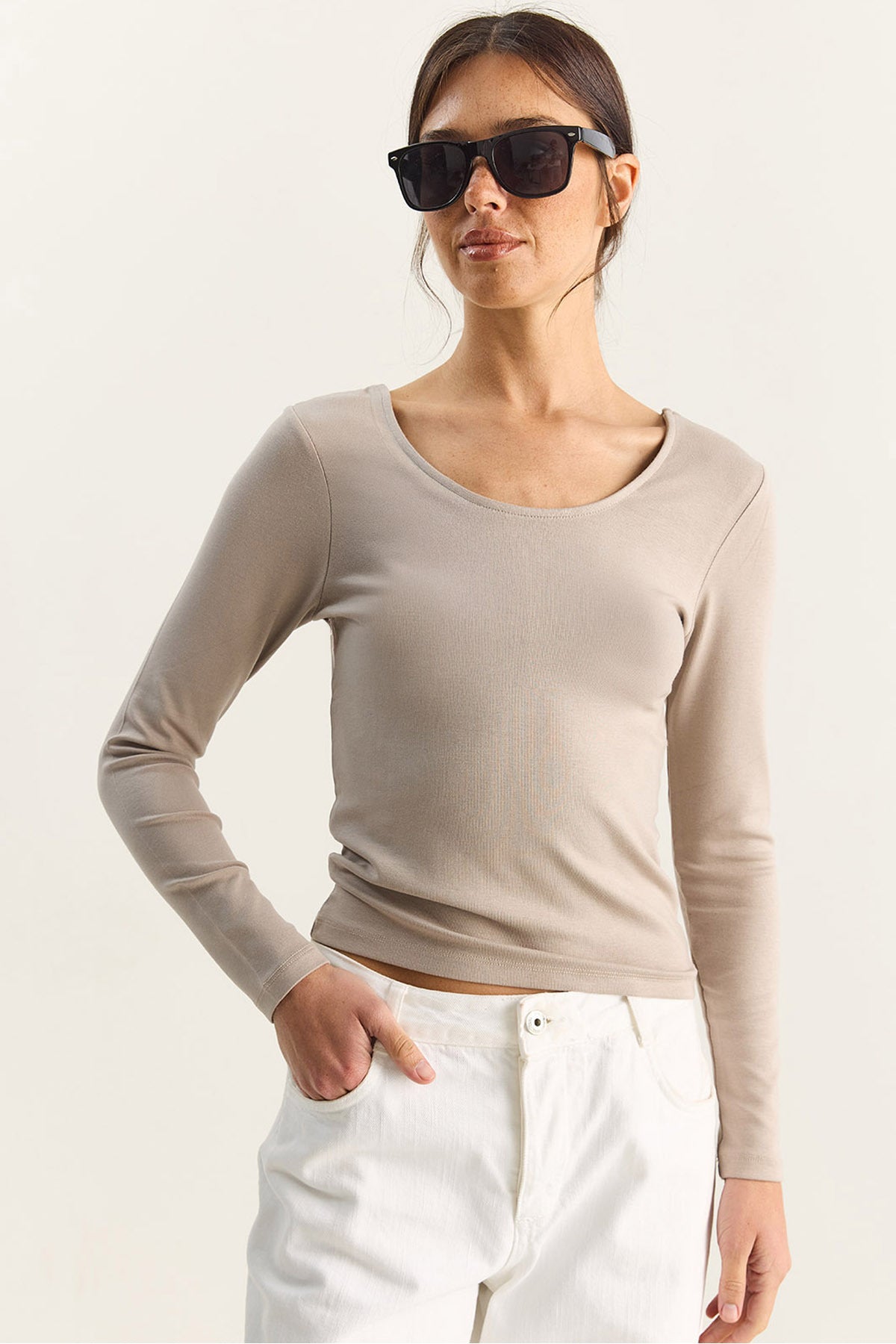 Women's Ultra Soft U Neck Blouse 122 60283831