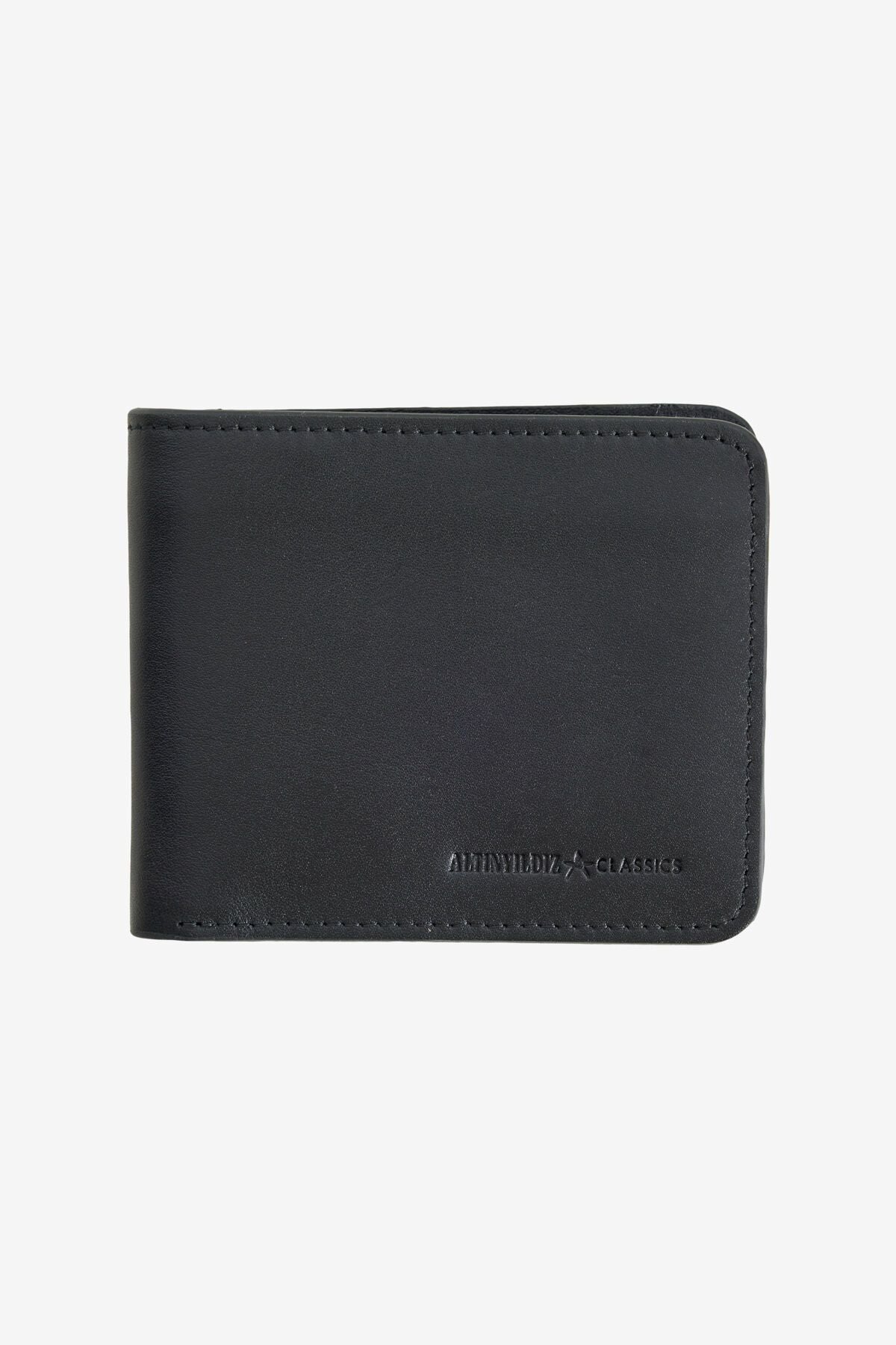 Men's black 100 %leather wallet