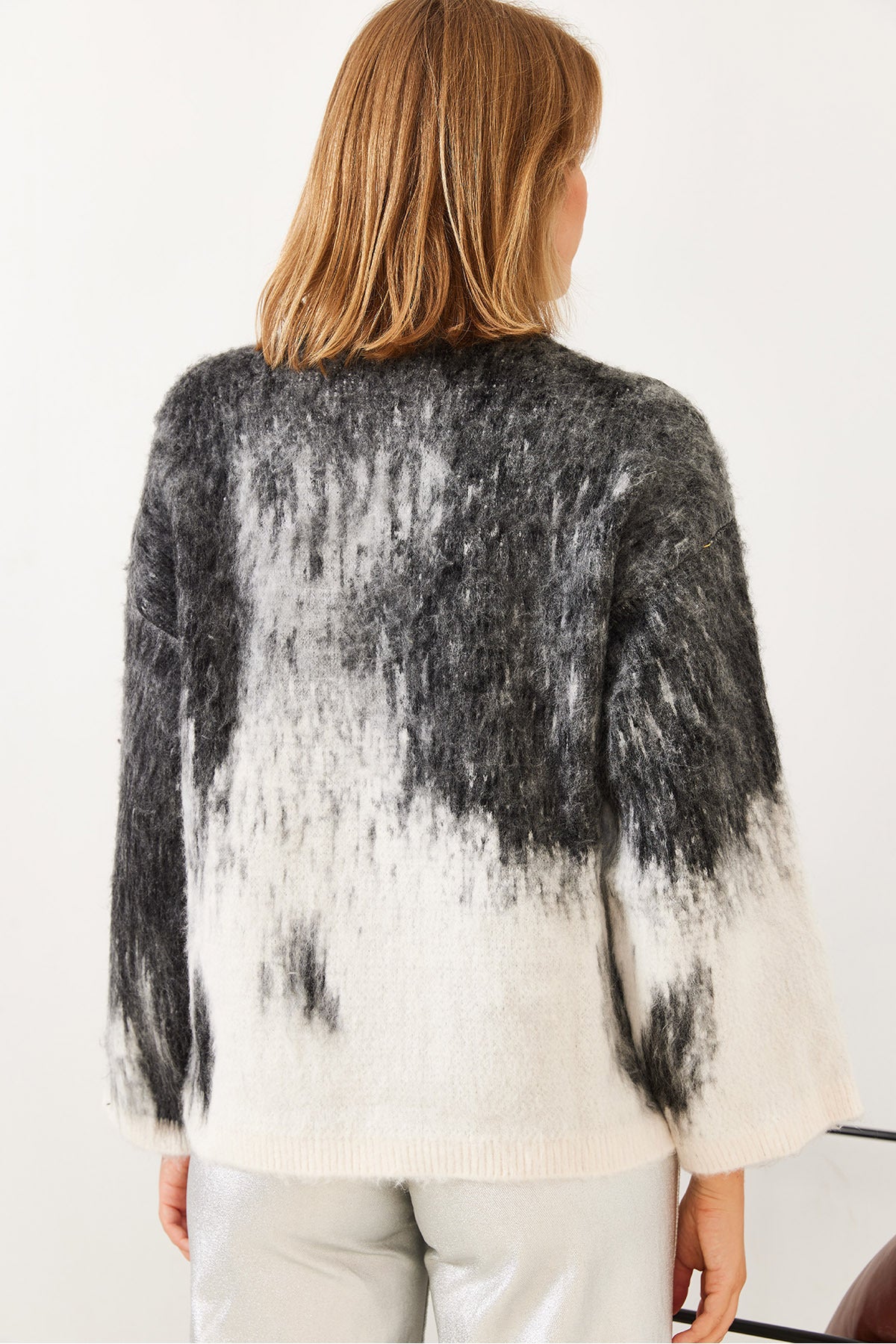 Women's Crew Neck Rose Gold Knitwear Sweater 60251876