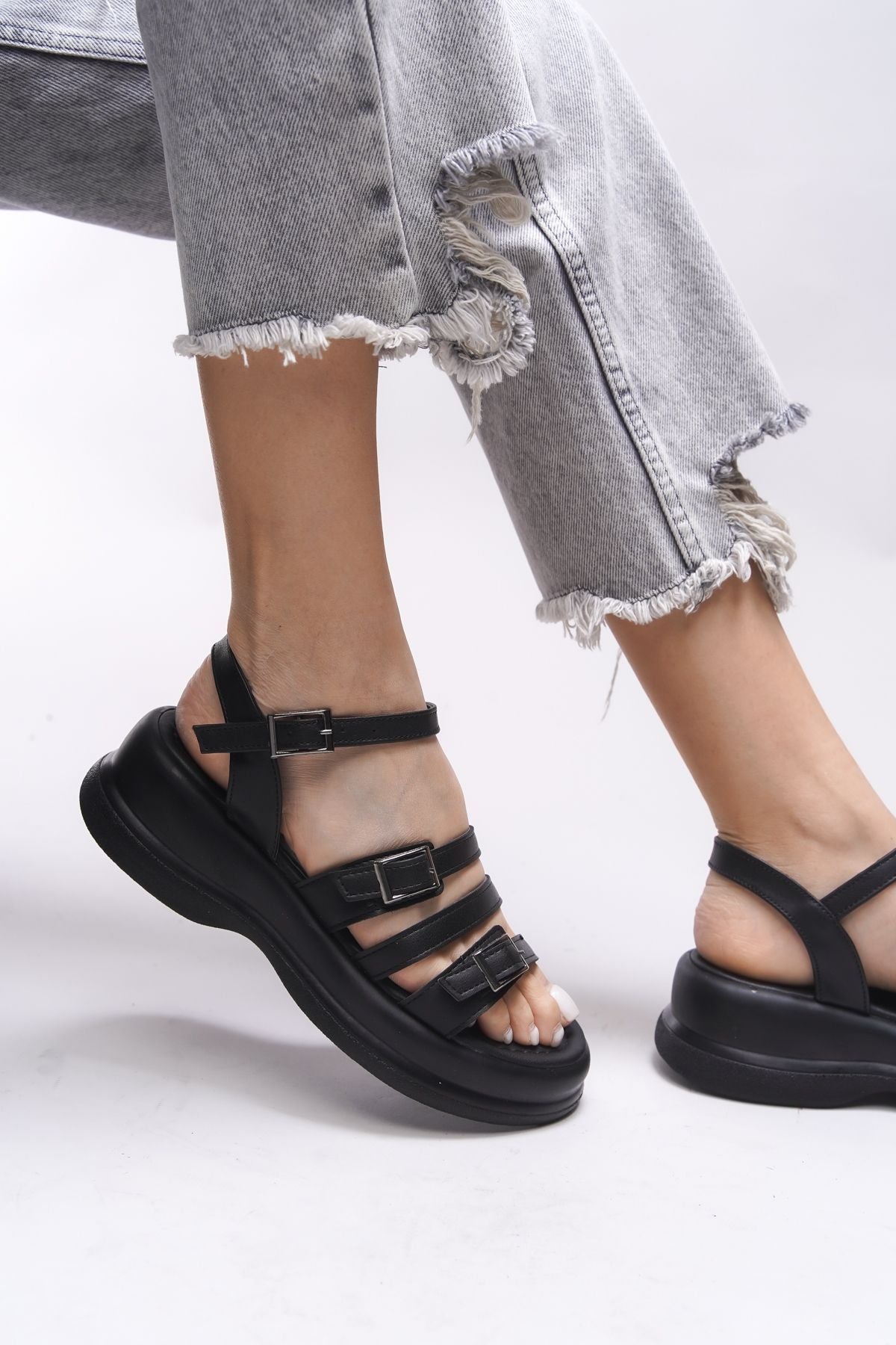 Oselnath woman sandals 00121025 black