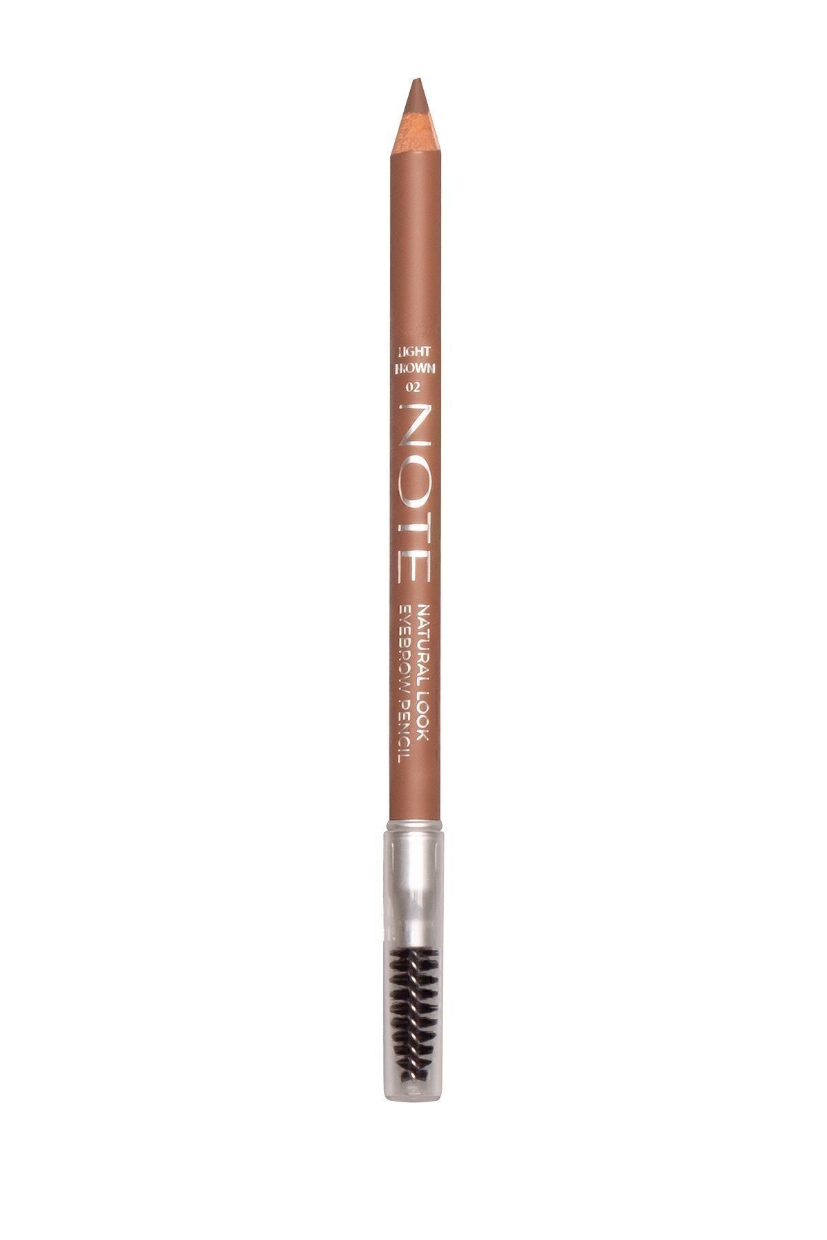 Natural Eyebrow Pencil Waterproof Çift Taraflı Suya Dayanıklı Kaş Kalemi 02 Light Brown - Açık Kahve