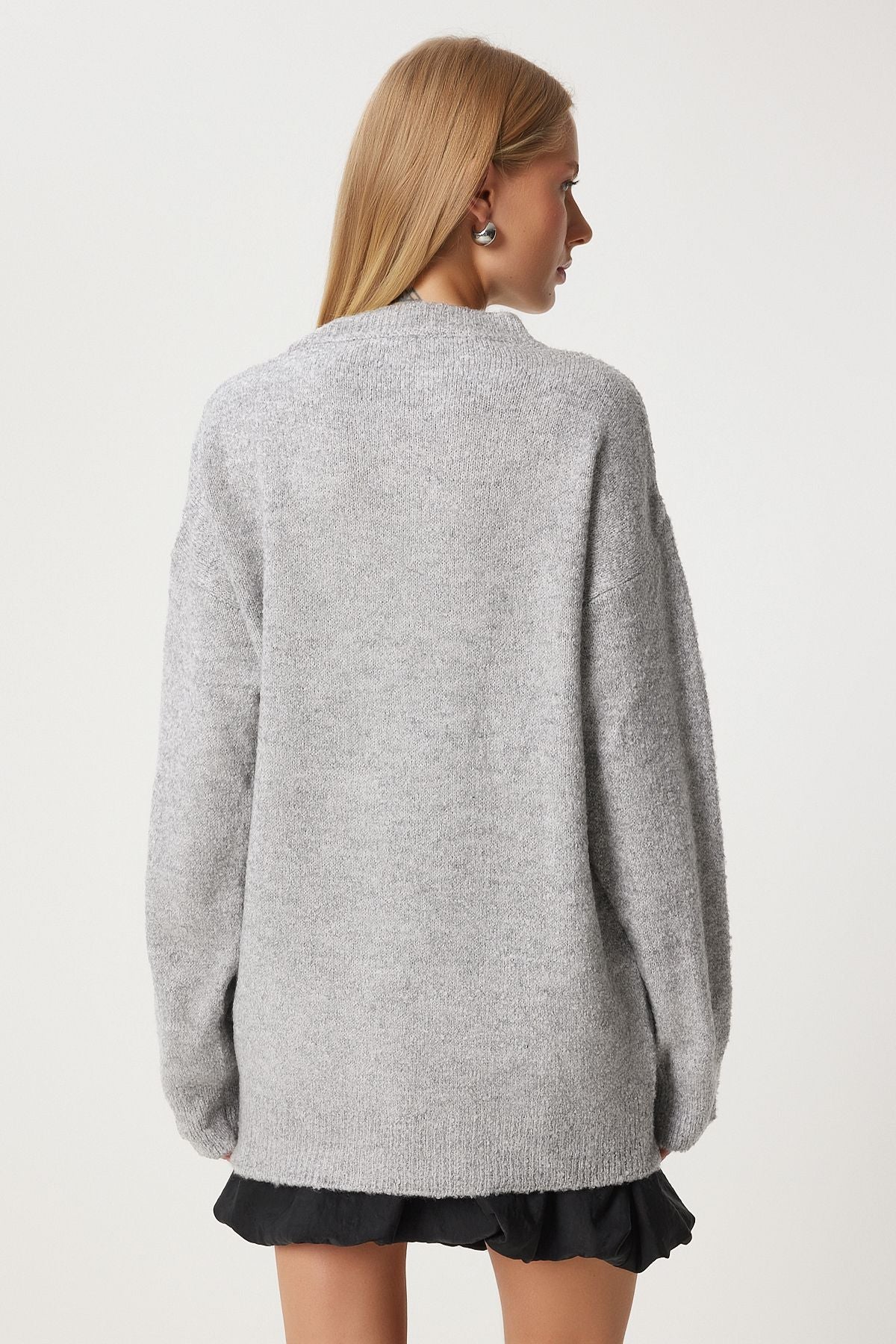 WOMEN GRAY GRAY ROAD Mold Knitwear Sweater FN03337