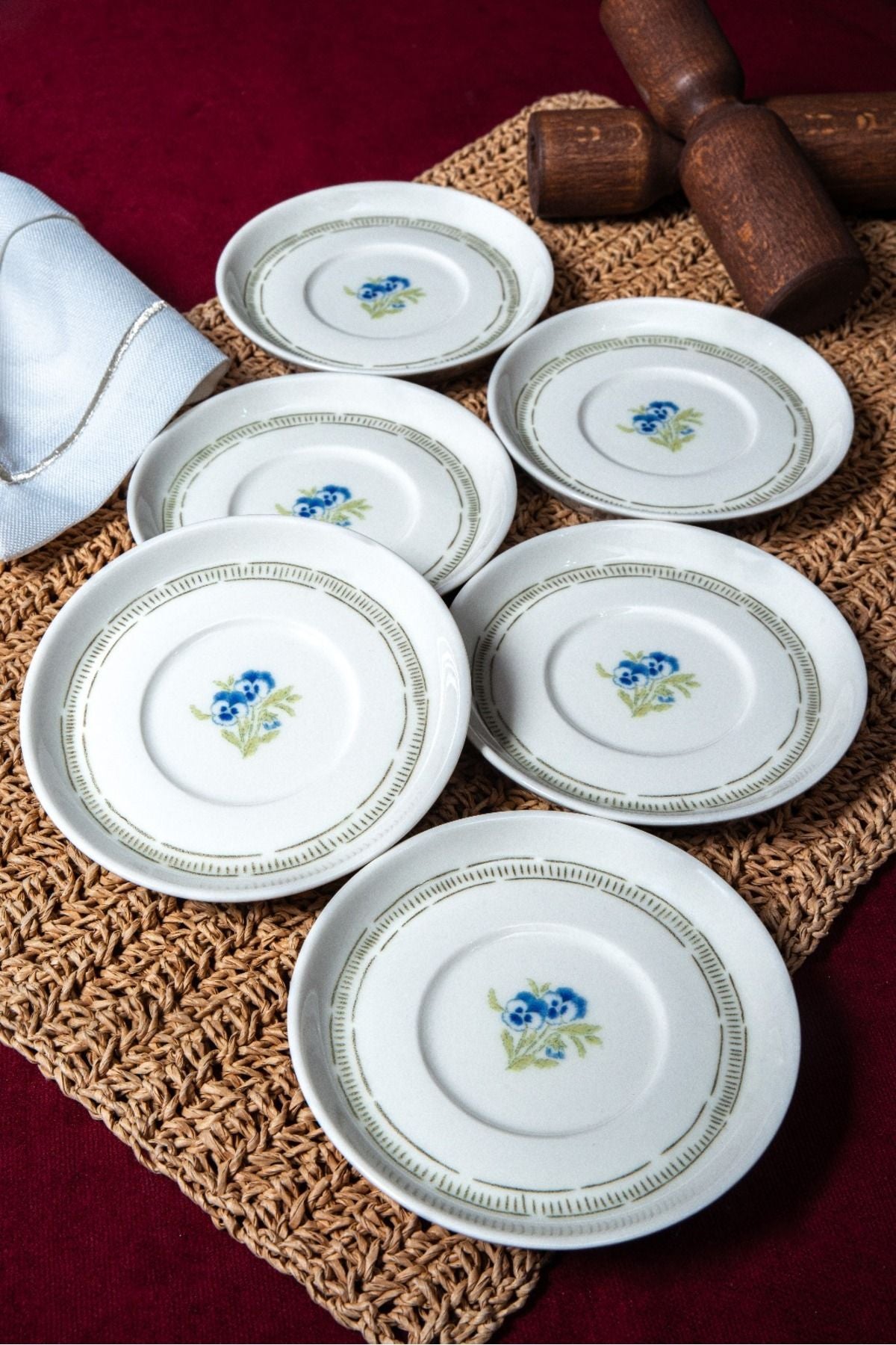 Mimoza 6 Porcelain Tea Plate Set