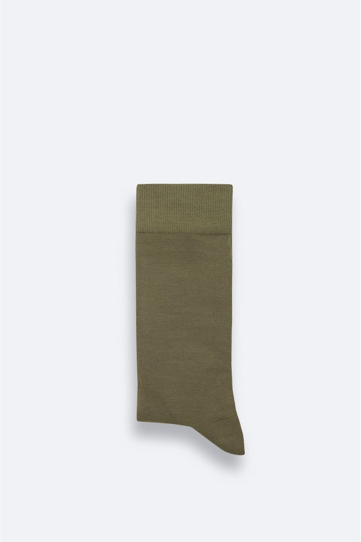 Men's Khaki Cotton Jacquard Socket Socks A42Y8520
