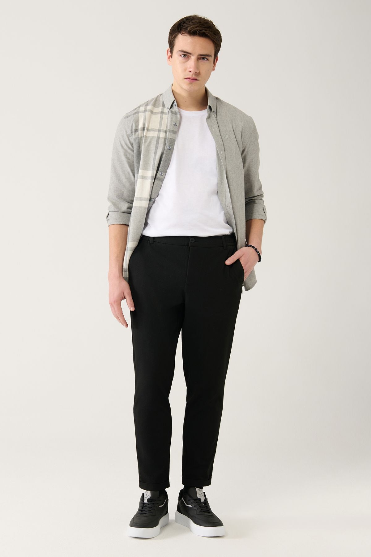 Men's Black Side Waist Waithful Chino Pants B003033
