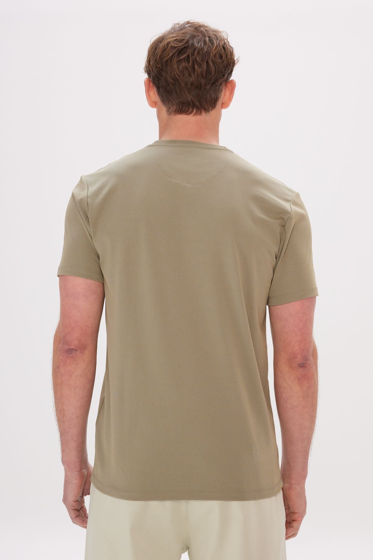 Slim fit narrow cut bike collection Collection Cotton Khaki T -shirt