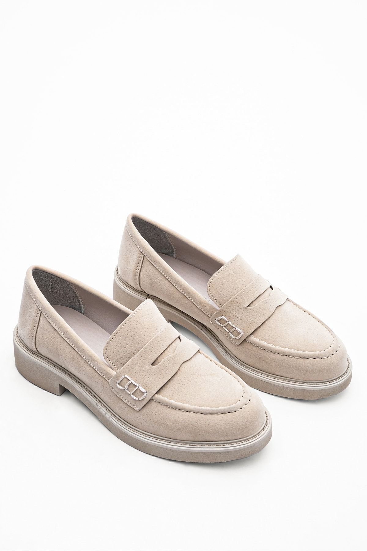 Woman Loafer Makosen Daily Shoes Andel Beige