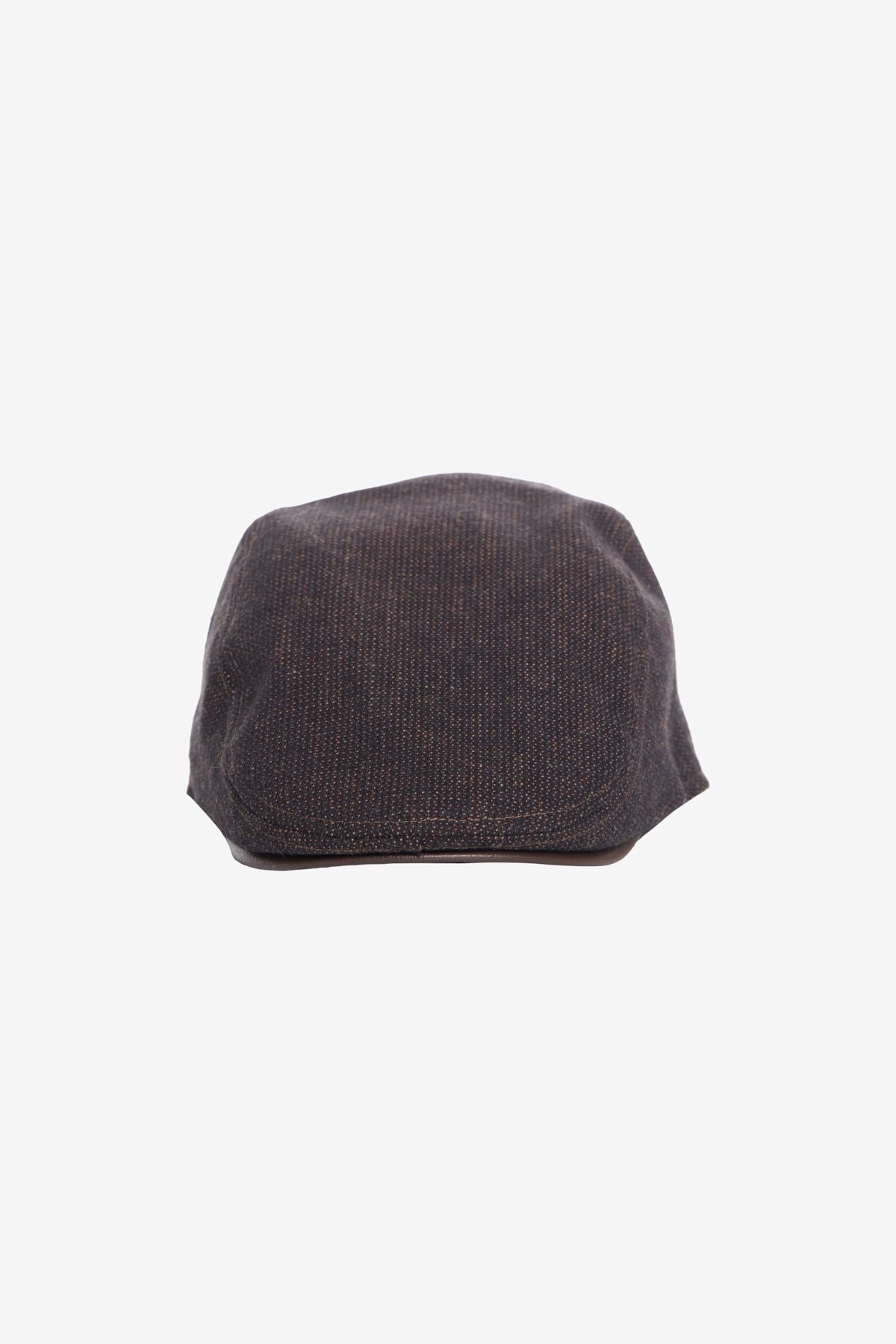 Male brown cotton helmet hat