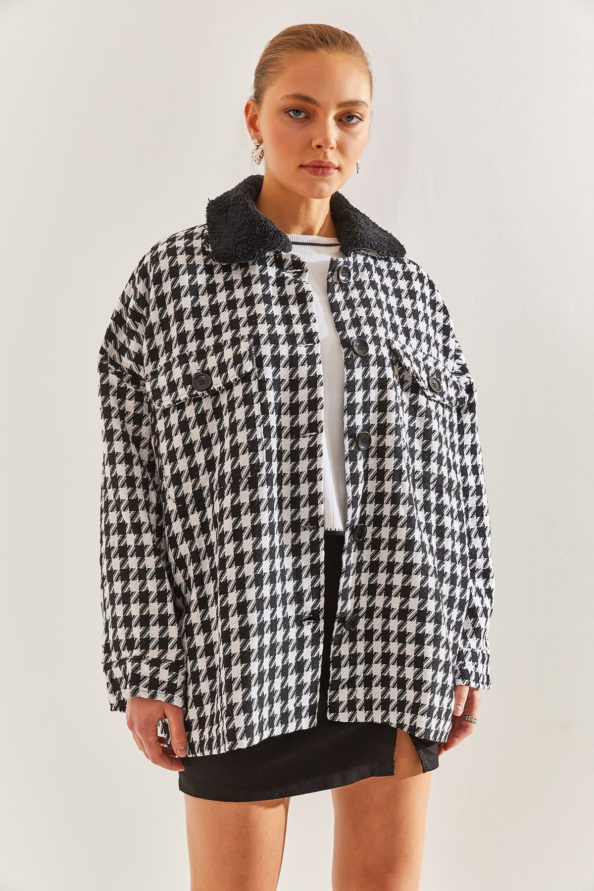 Women's Coat Patterned Coat