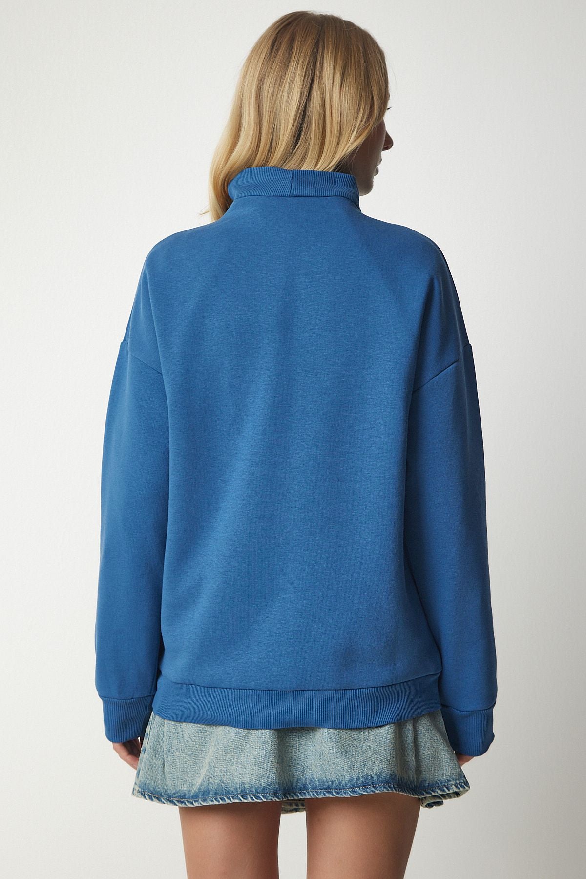 WOMEN INDIGO BLUE BLUE LEGGER BASIC SWEATSHIRT UB00166