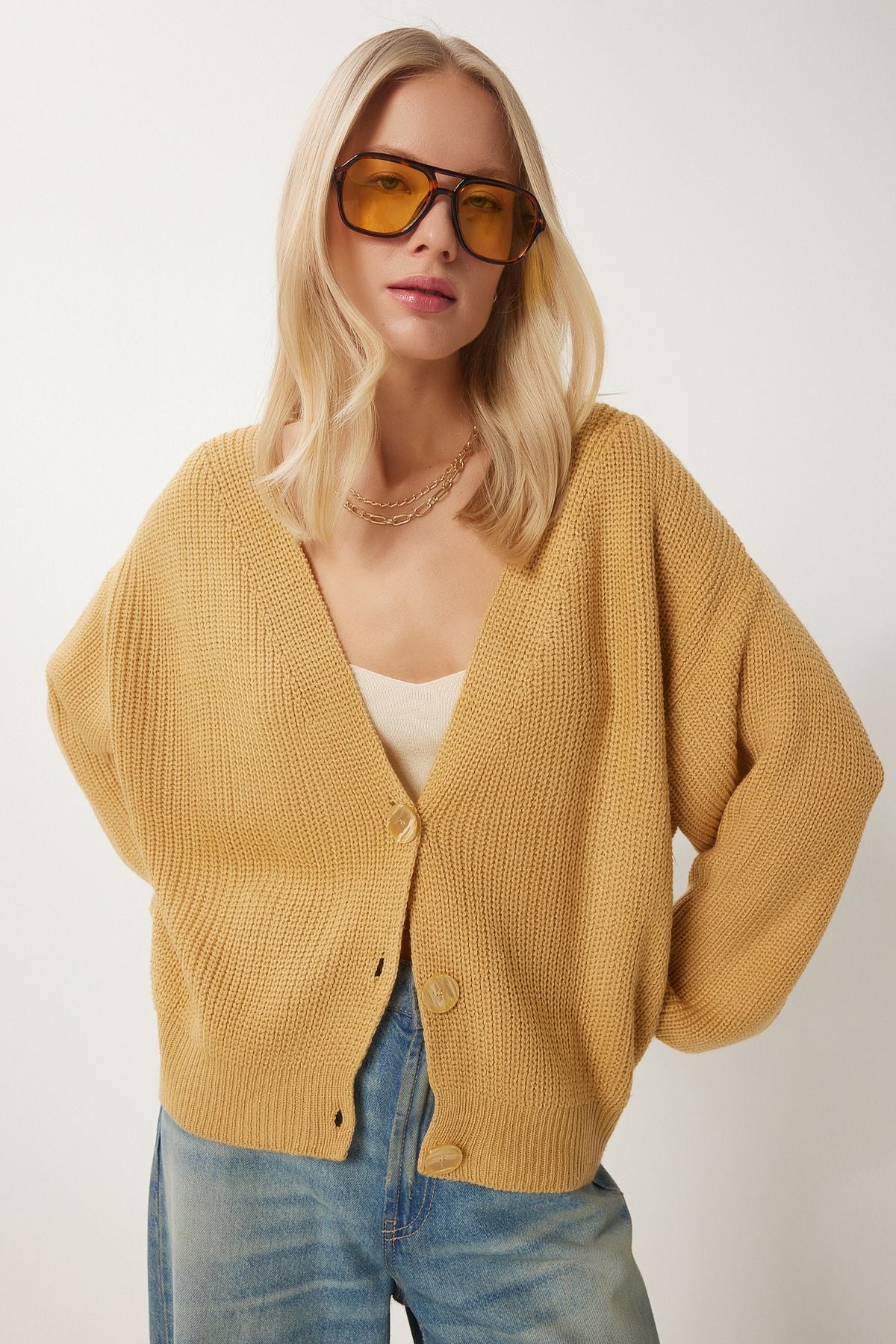 WOMEN HARDAL V -YAKA KNIP CARTY CARDROHING MX00175