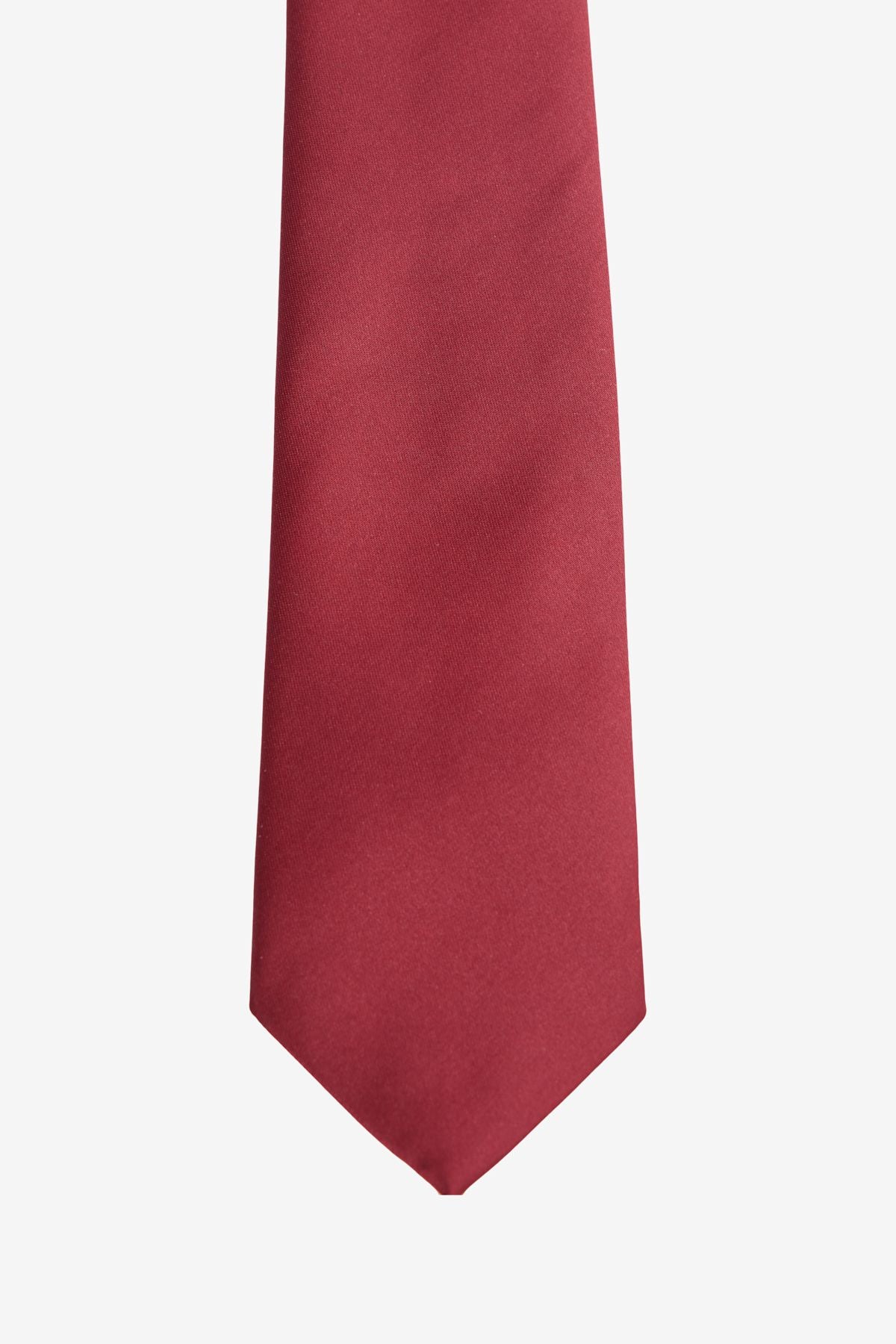 Men's burgundy pattern -free tie