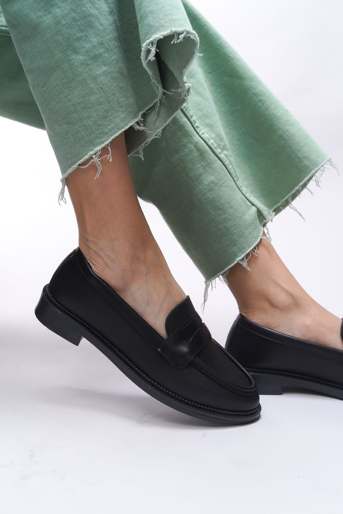 Mylmadia Woman Loafer 0012665 Black Skin