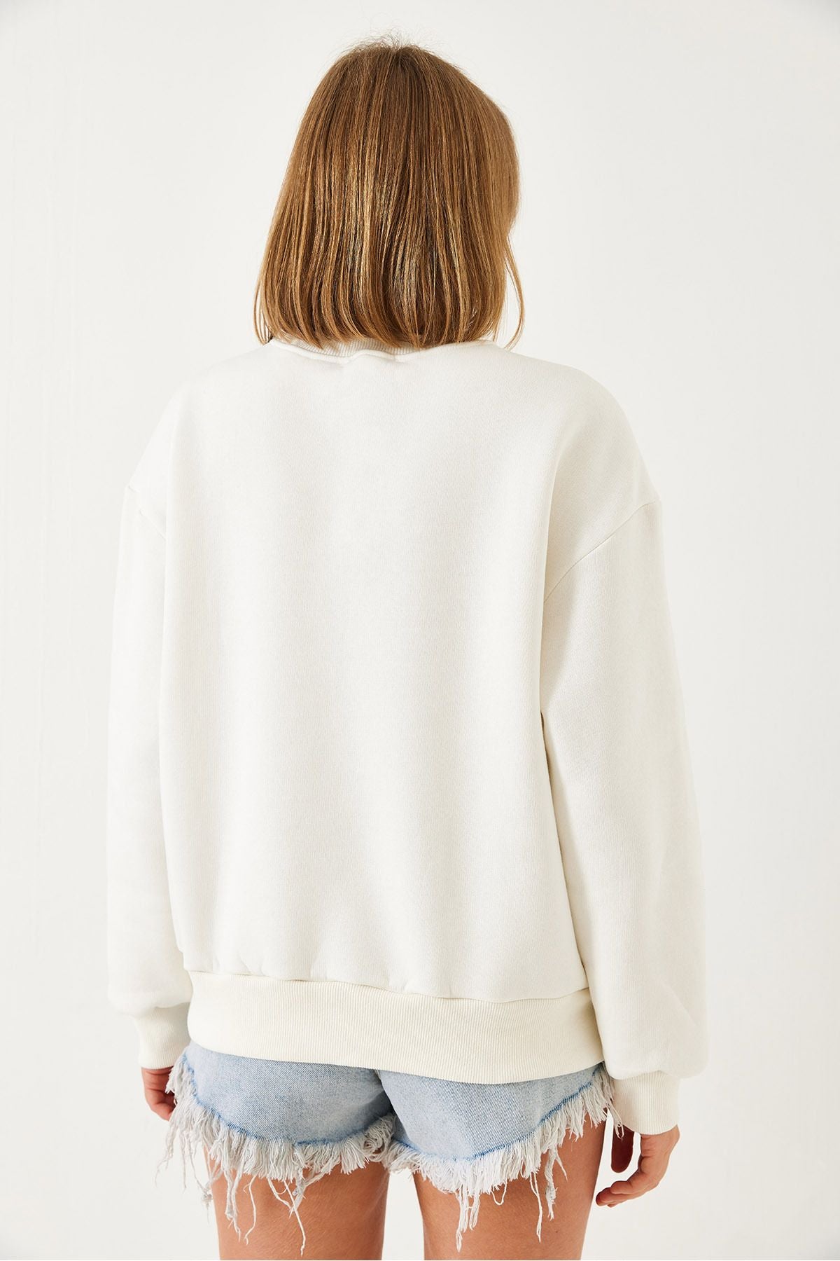 Women's Heart Embroidery Sweatshirt 60601033