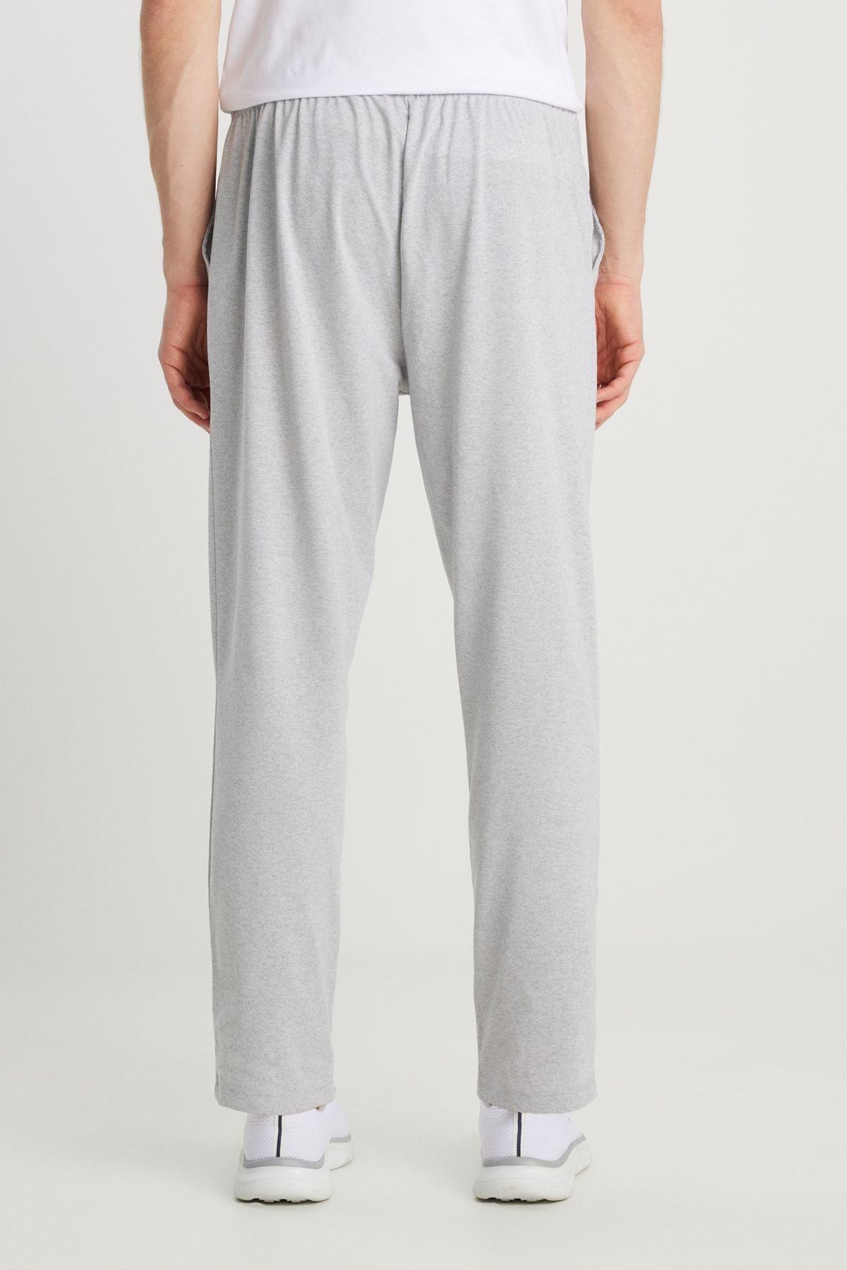 Men's GRI Melanj-White Cotton Casual V-Yaka Waist Pajama Set with Elted Pockets