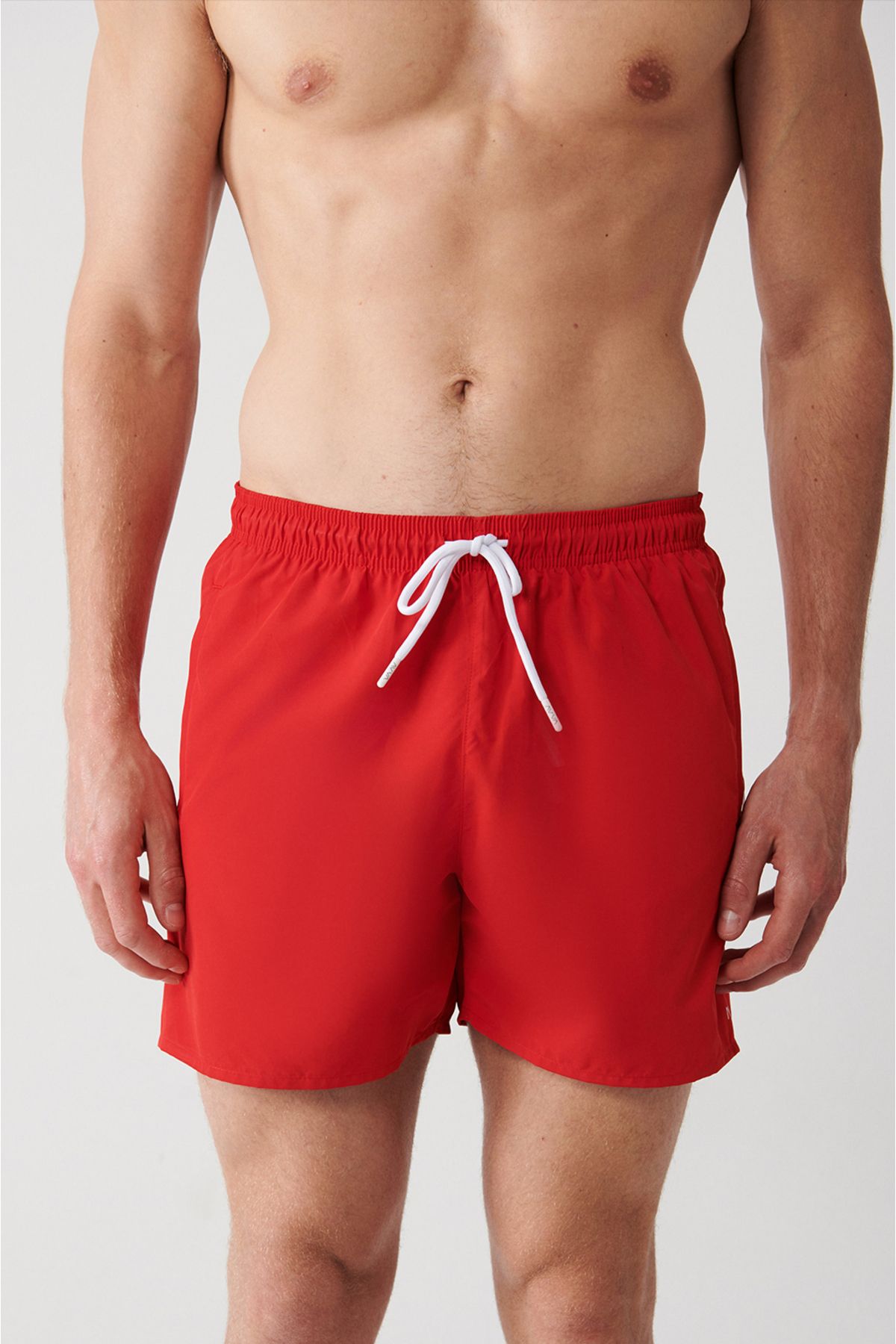 Men's Red Fast Drying Printed Standard Size Mayo Sea Short E003802