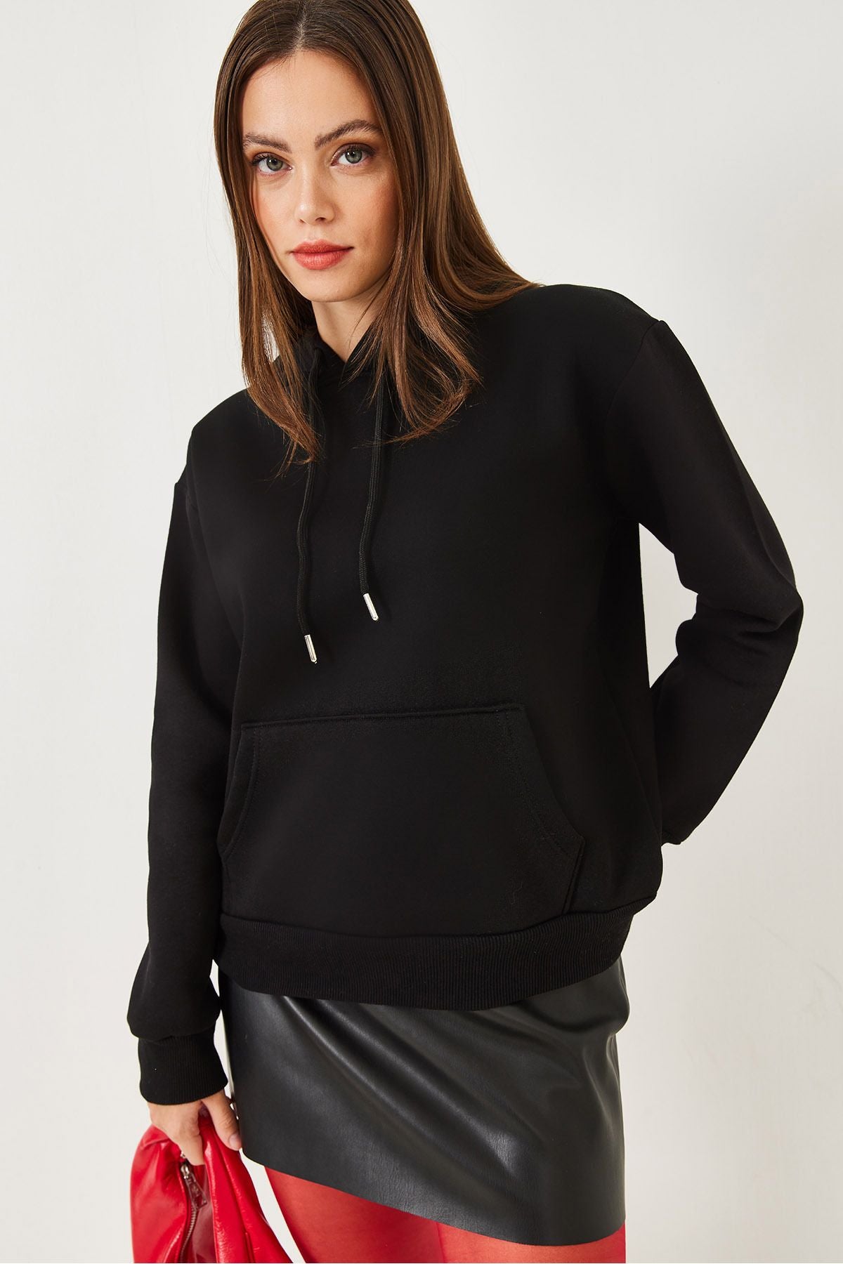 Women's Kangaroo Pocket Sweatshirt MBHS012 6060101012