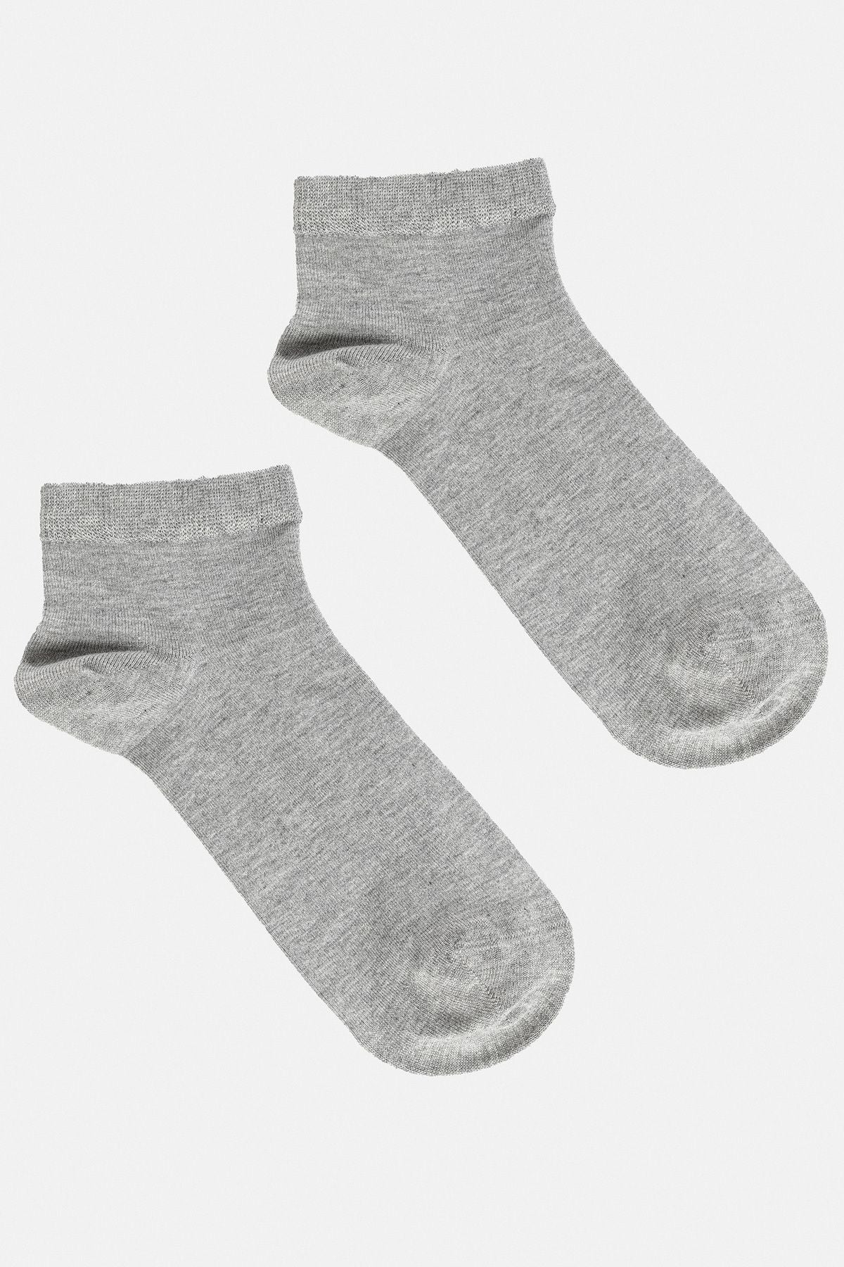 Men's gray bamboo booties socks B008556