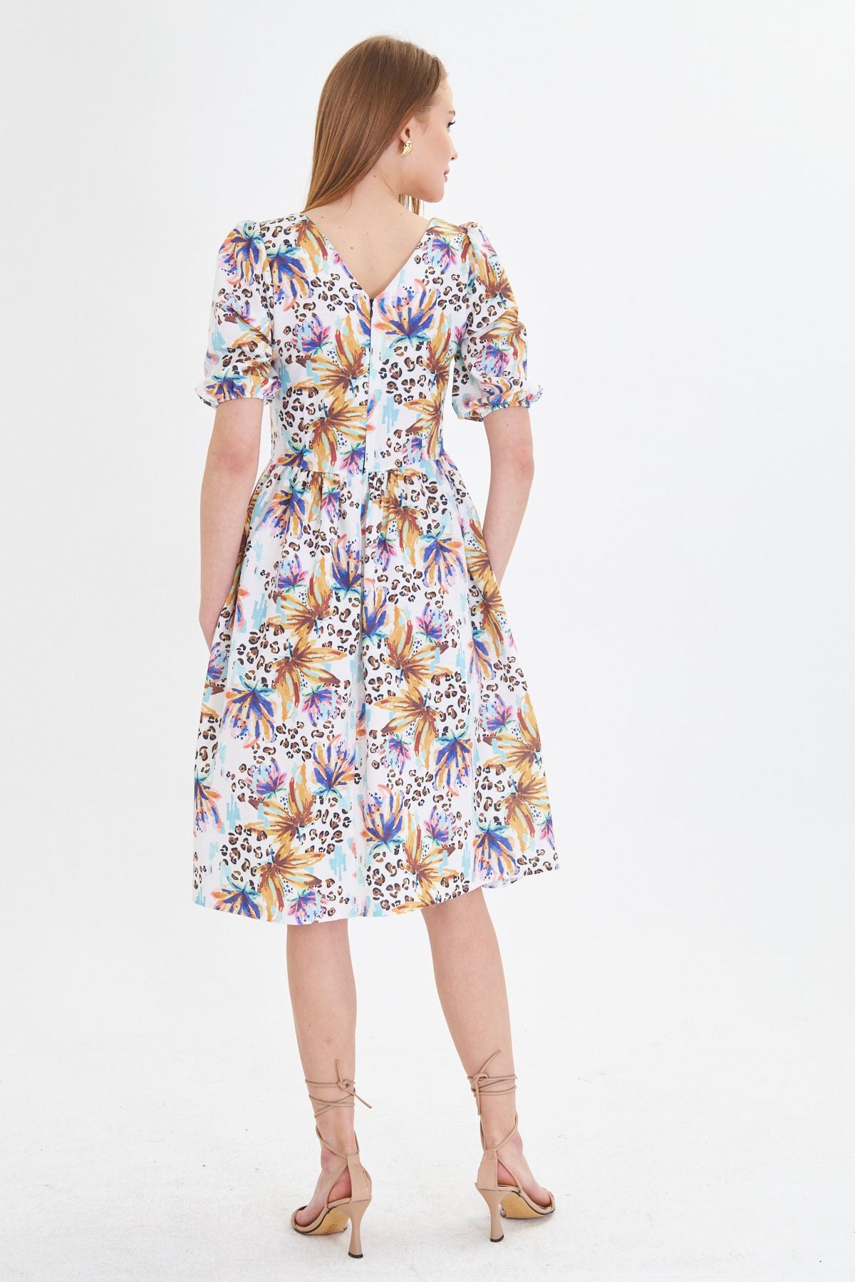 WOMEN'S COFFEE URS ARMS WAIR WAST WAST MIDDLE DRESS ARM-25Y001003