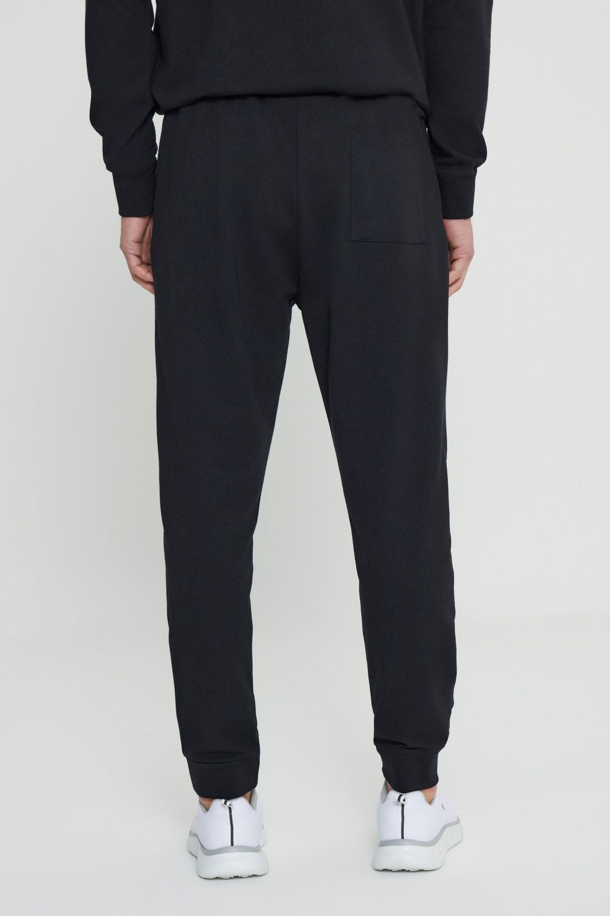 Men's Black Standard Fit Normal Normal Cutting 2 IPPE CLASS COTTON JOGGER SERVICE SIZE
