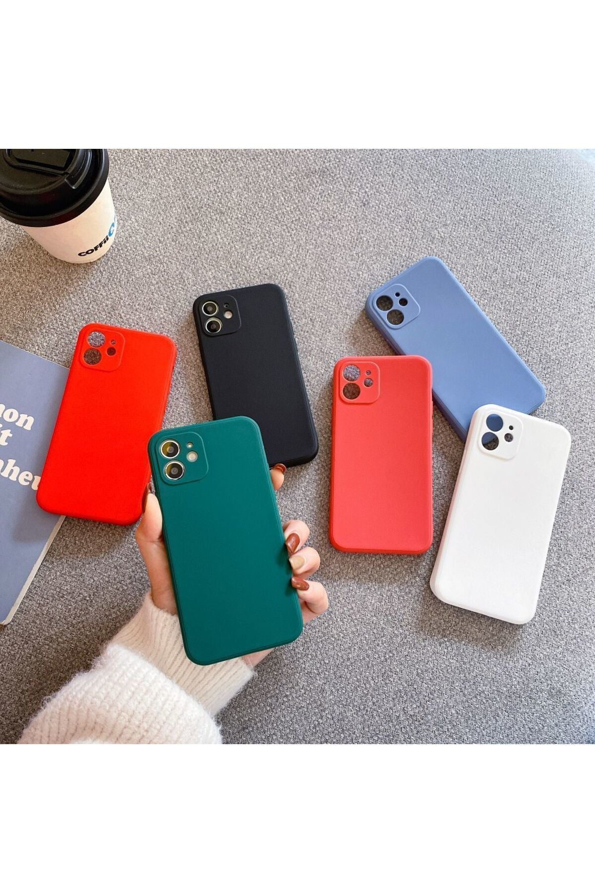 IPhone 11 compatible (angular 12 -looking) velvet camera protected launch cover