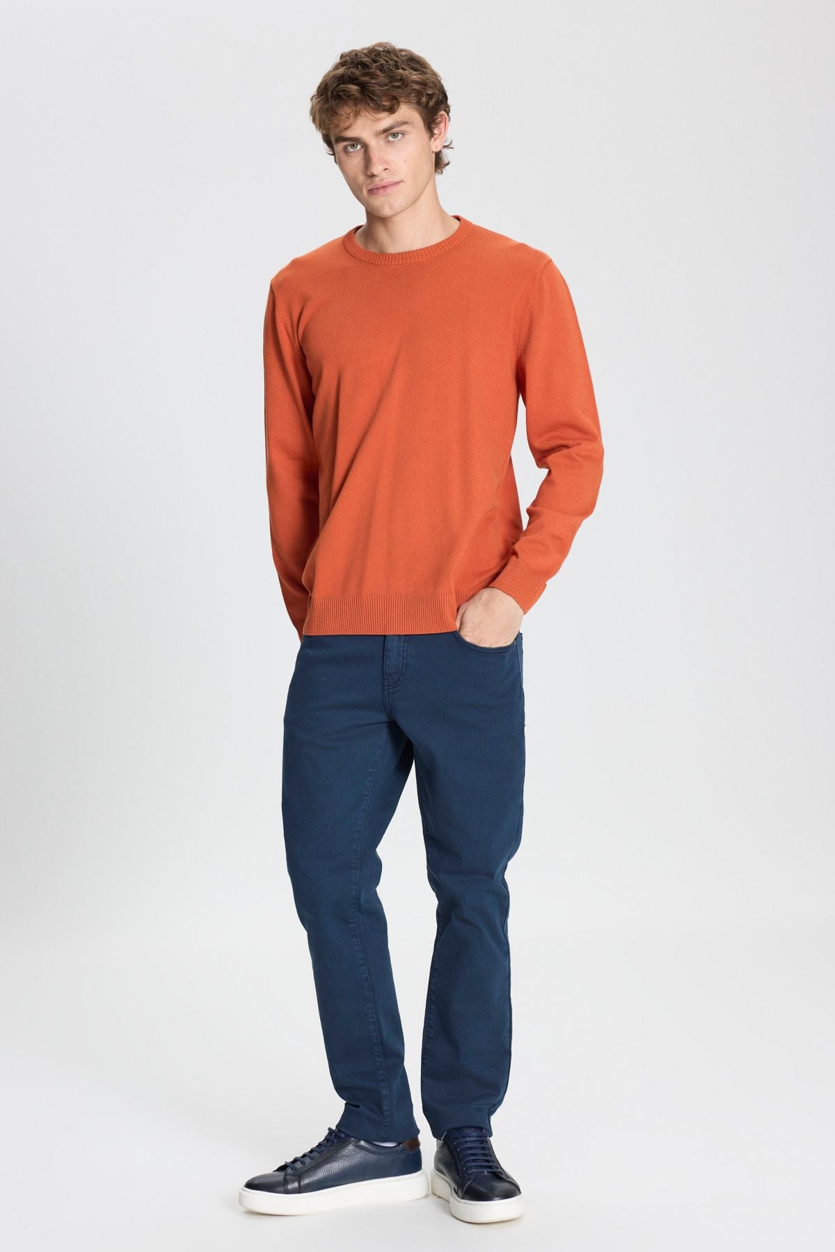 Men's Tile Standard Fit Normal Cut Bicycle Celiko Sweater