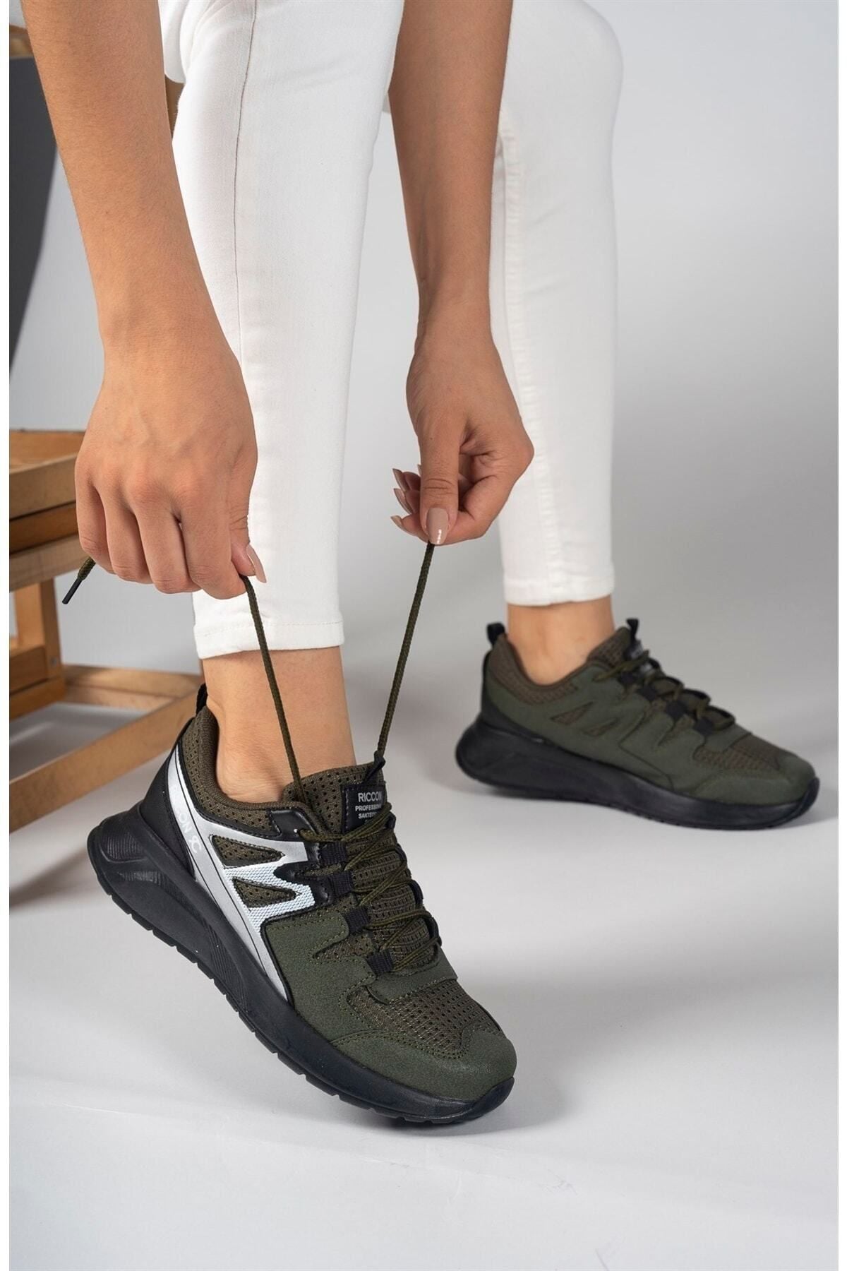 Trend Khaki Black Unisex Sneaker 0012705 Favorite 614822