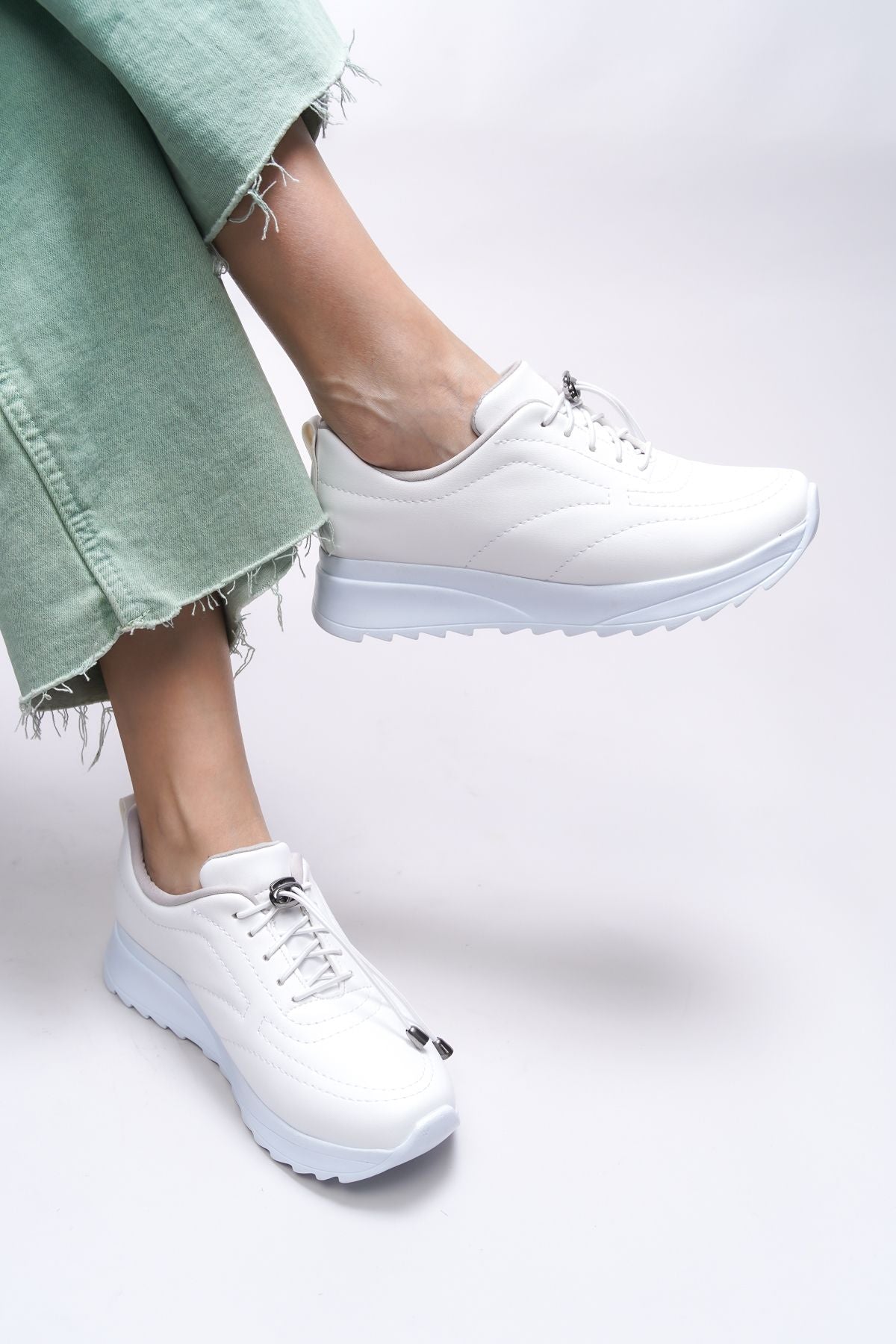 Pierphanis Kadın Sneaker 00121120 Beyaz Cilt