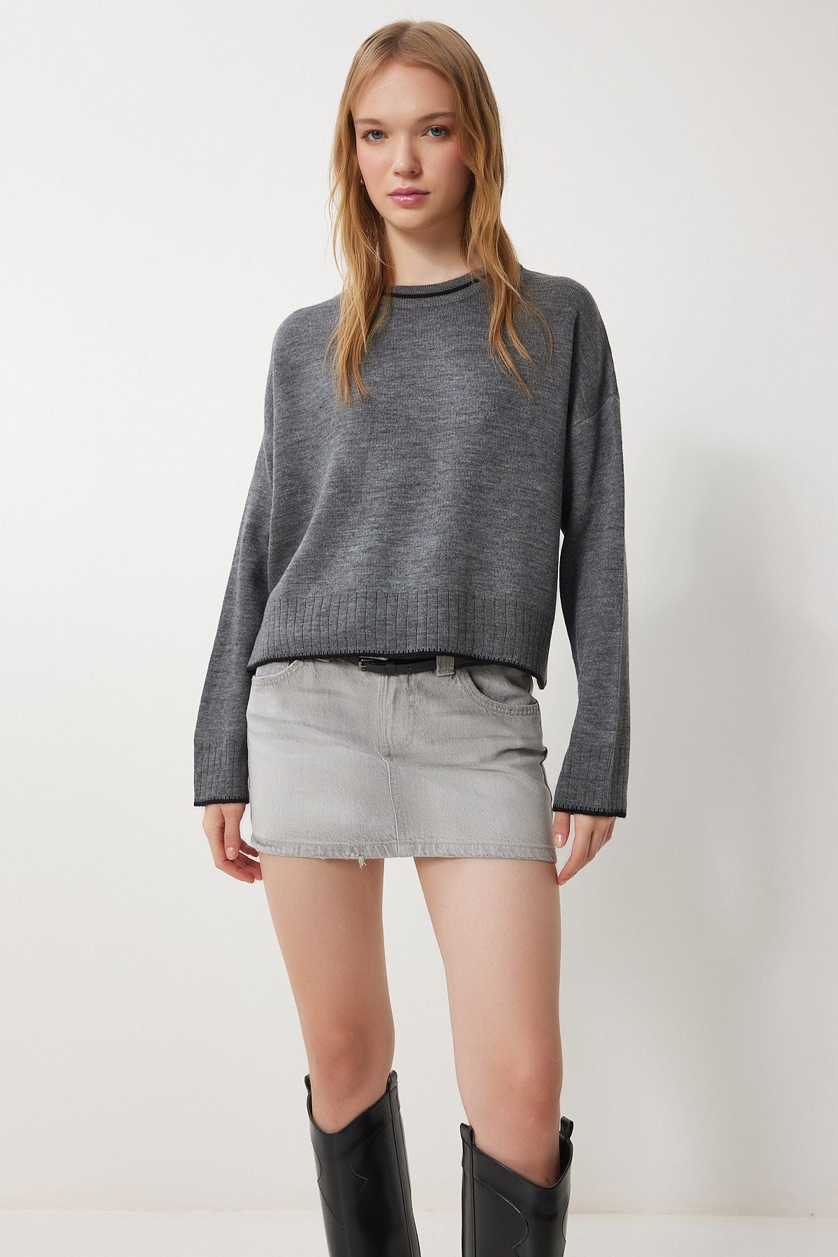 WOMEN'S ARRASİT BASIC KNIP Sweater PF00010