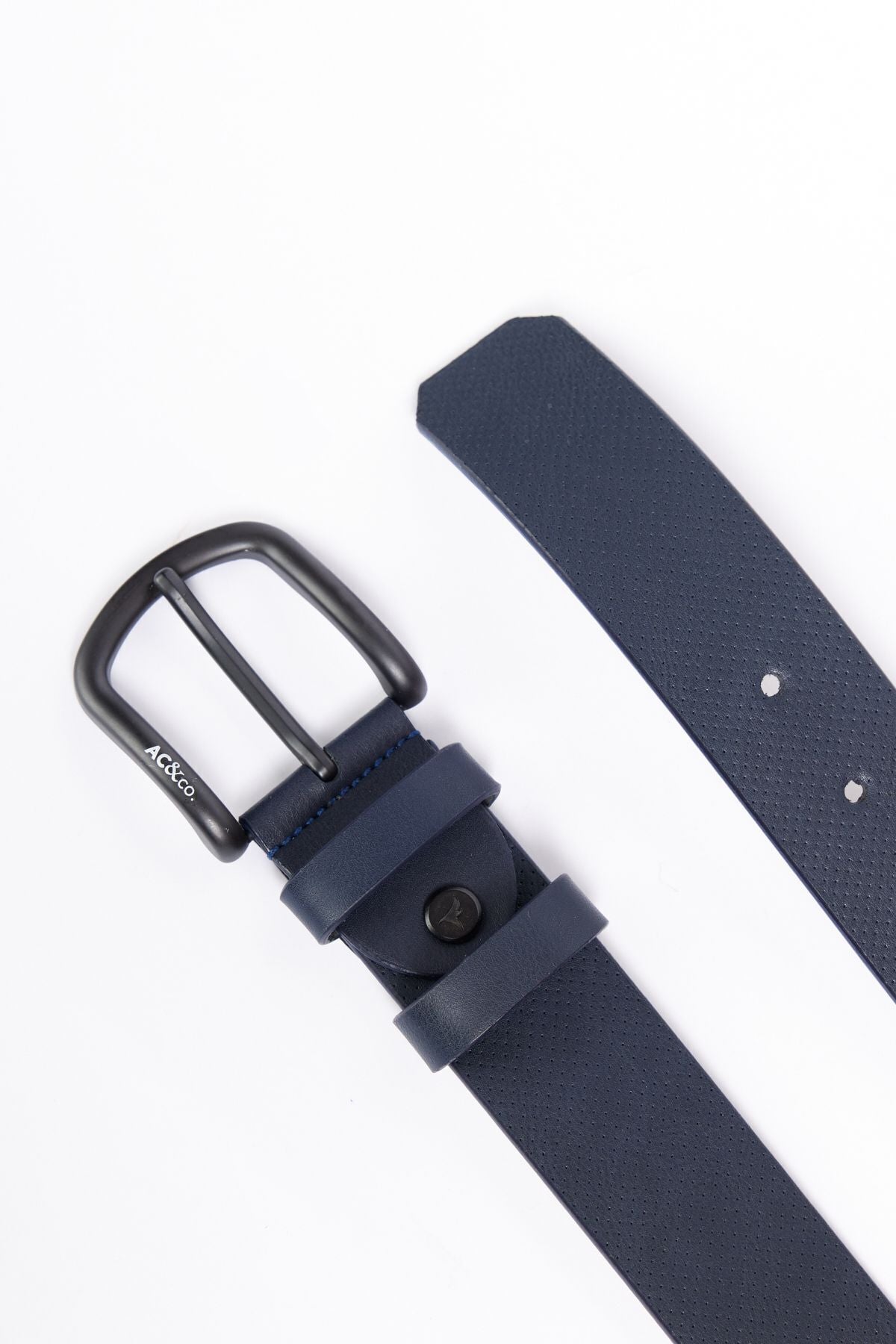 Men's Navy Blue Casual Artificial Leather Belt