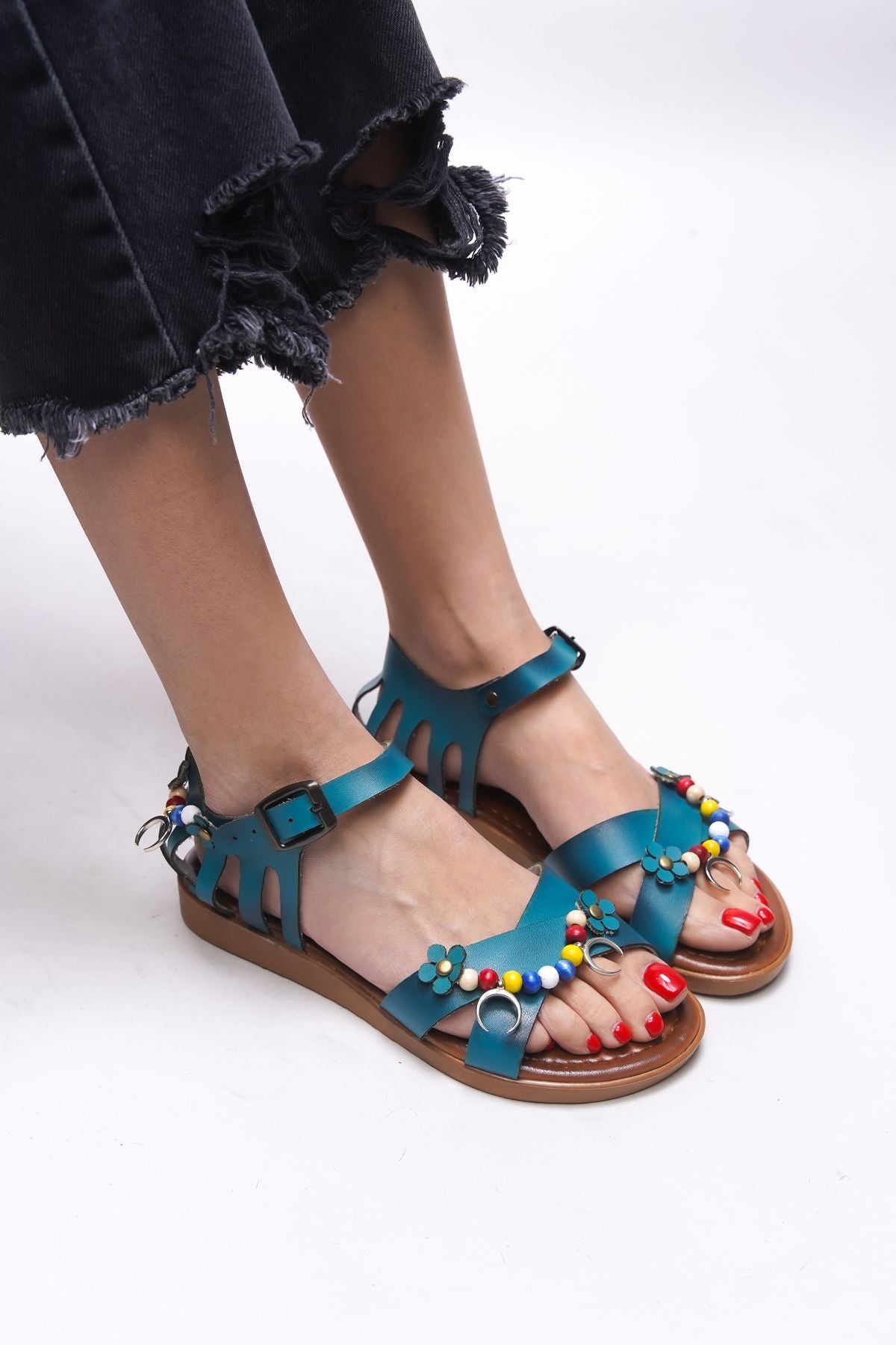 Sephlaurel Woman Sandals 0012195 Turquoise