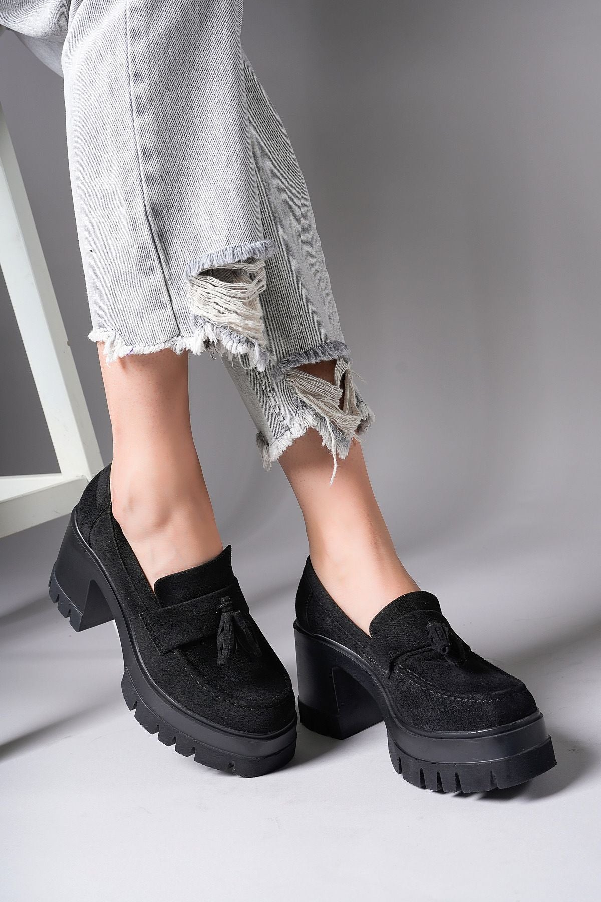 Andorei Woman Loafer 0012509 Black Suede