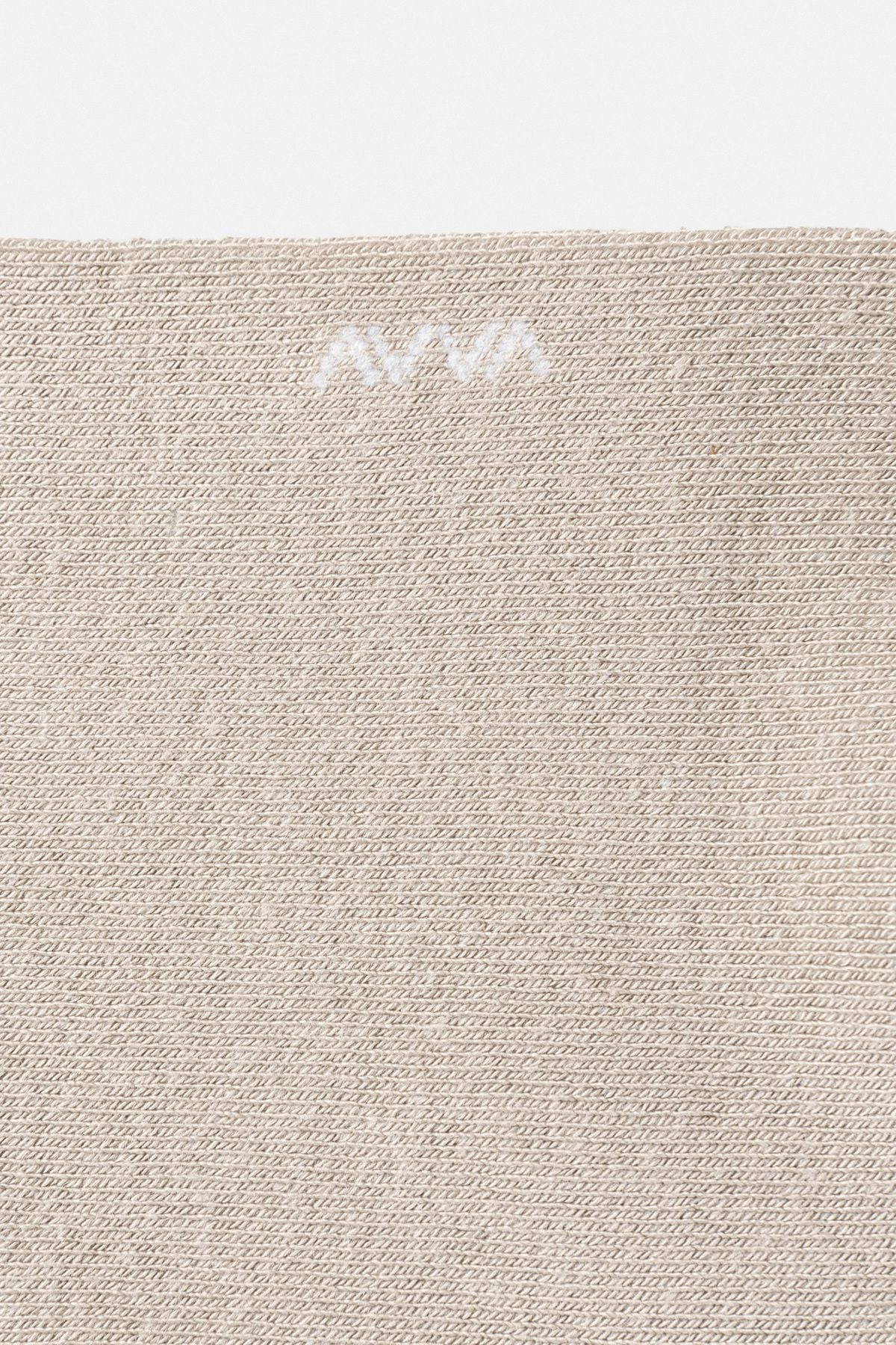 Men's beige cotton booty socks B008556
