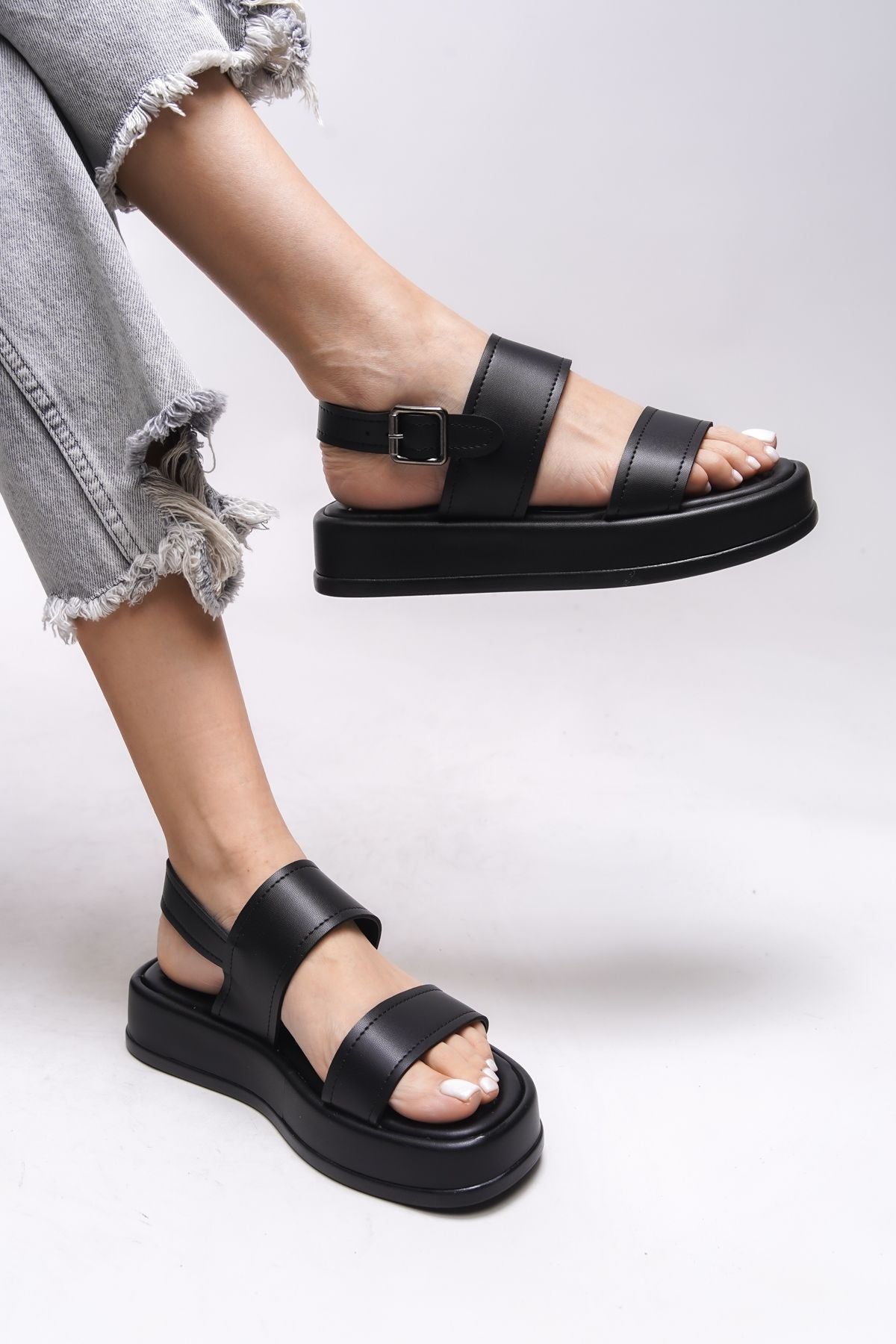 Nanletha Woman Sandals 0012794 Black Skin