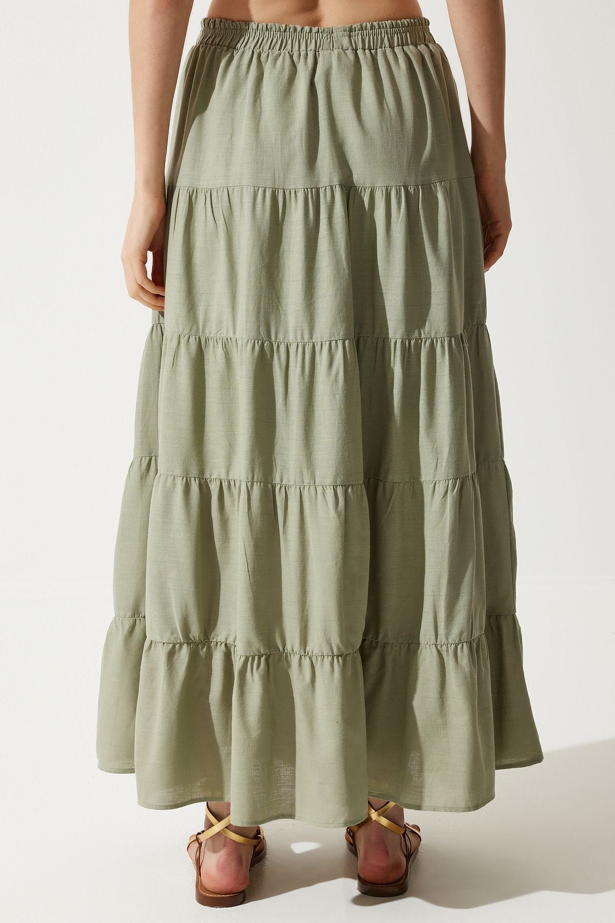 Woman Khaki Gaki Summer with plenty of comfortable skirt rg00036