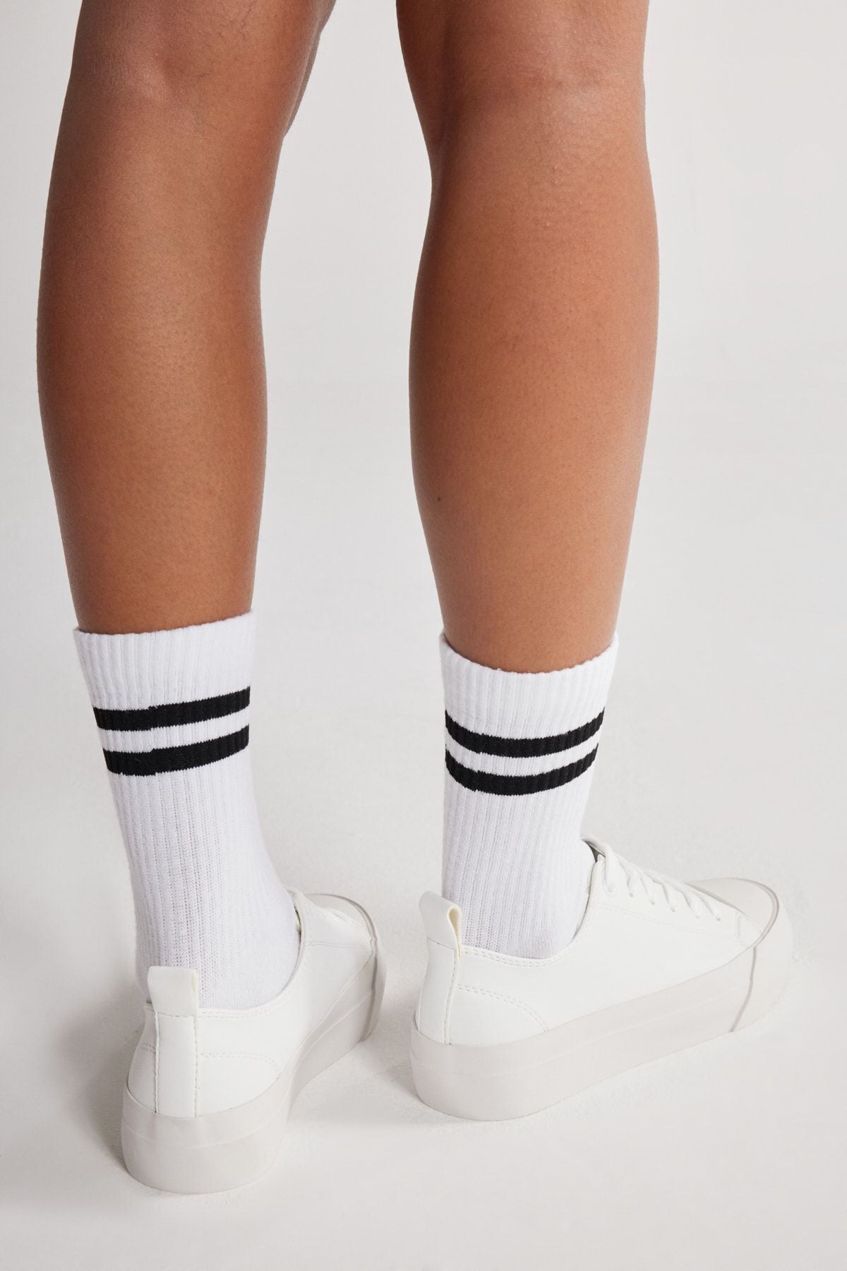 Flexible Flexible Base Pattern Free Sneaker Shoes with Men's White Lace