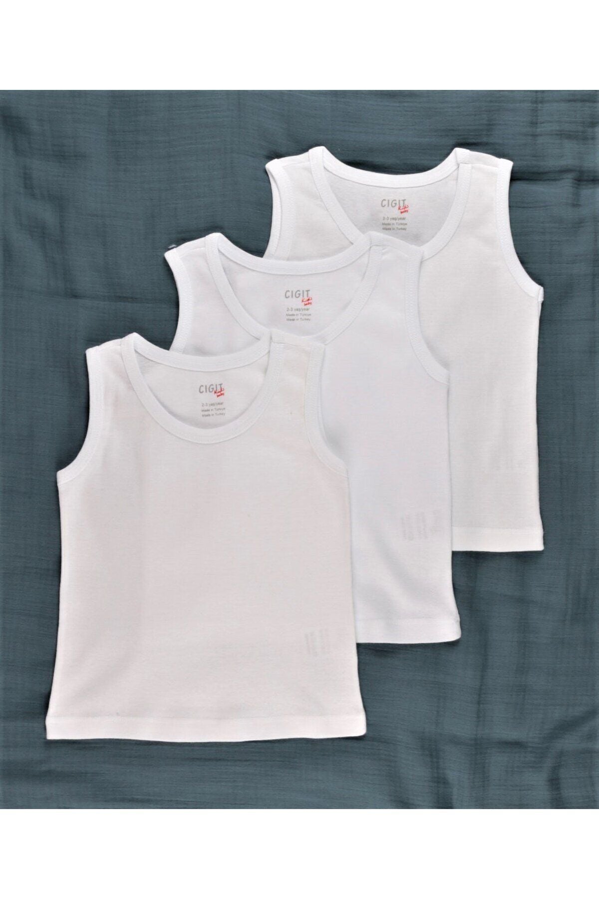 Triple Men's Athlete Set 2-9 Years White