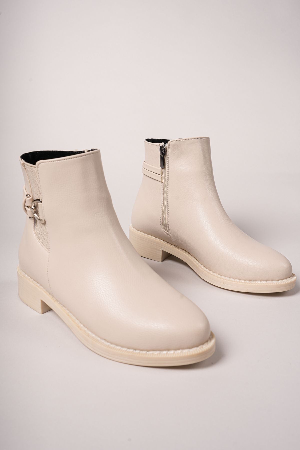 Lhewiel Women's Bot 001207 Beige Skin
