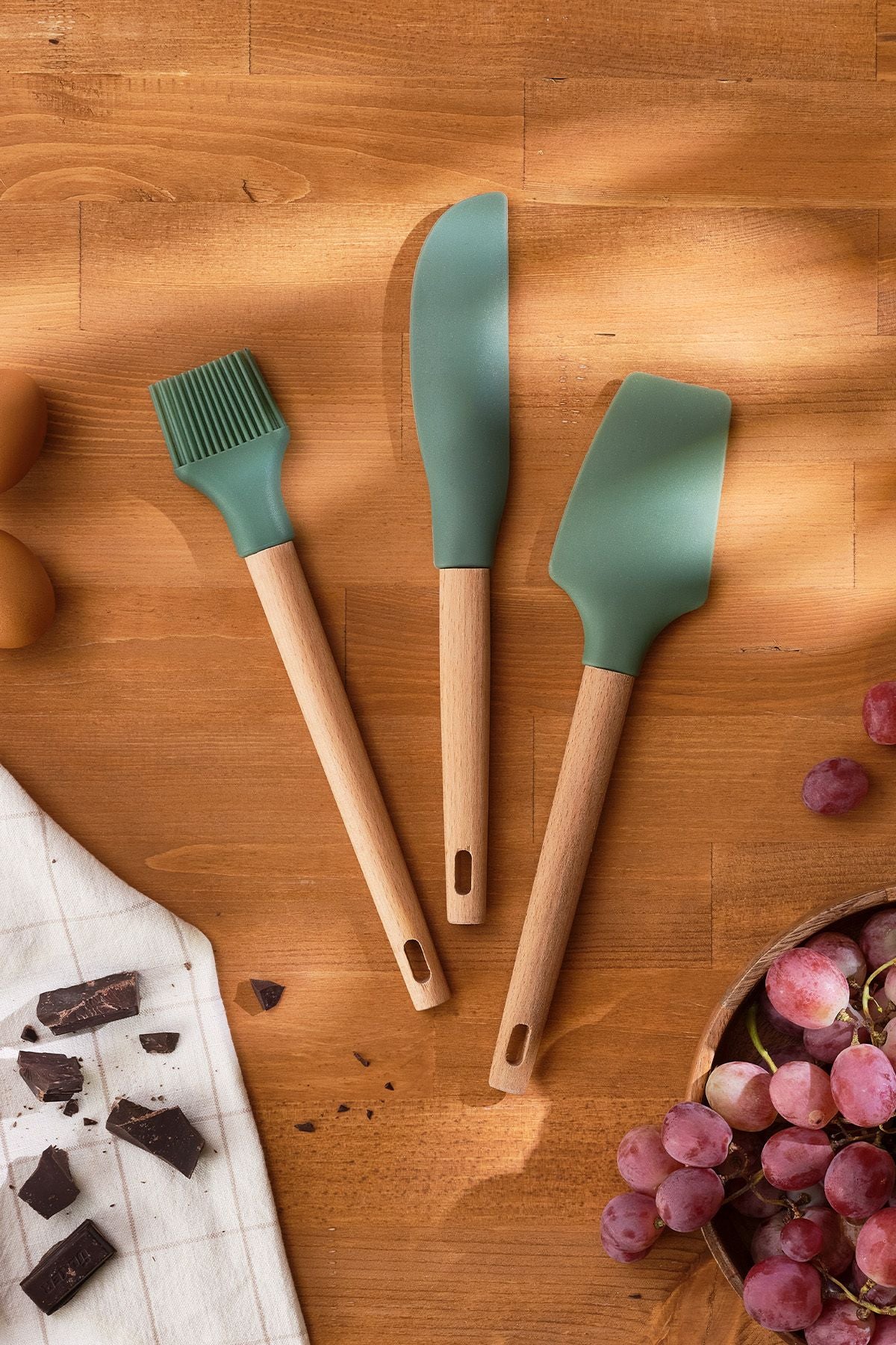 Naturel Spatula Long Green