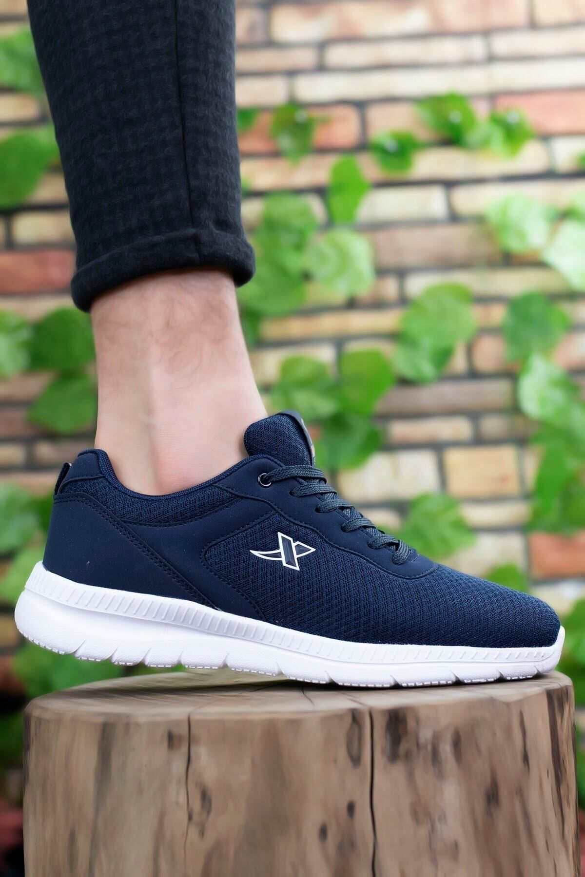 Navy blue white unisex ultra light sneaker 0012065