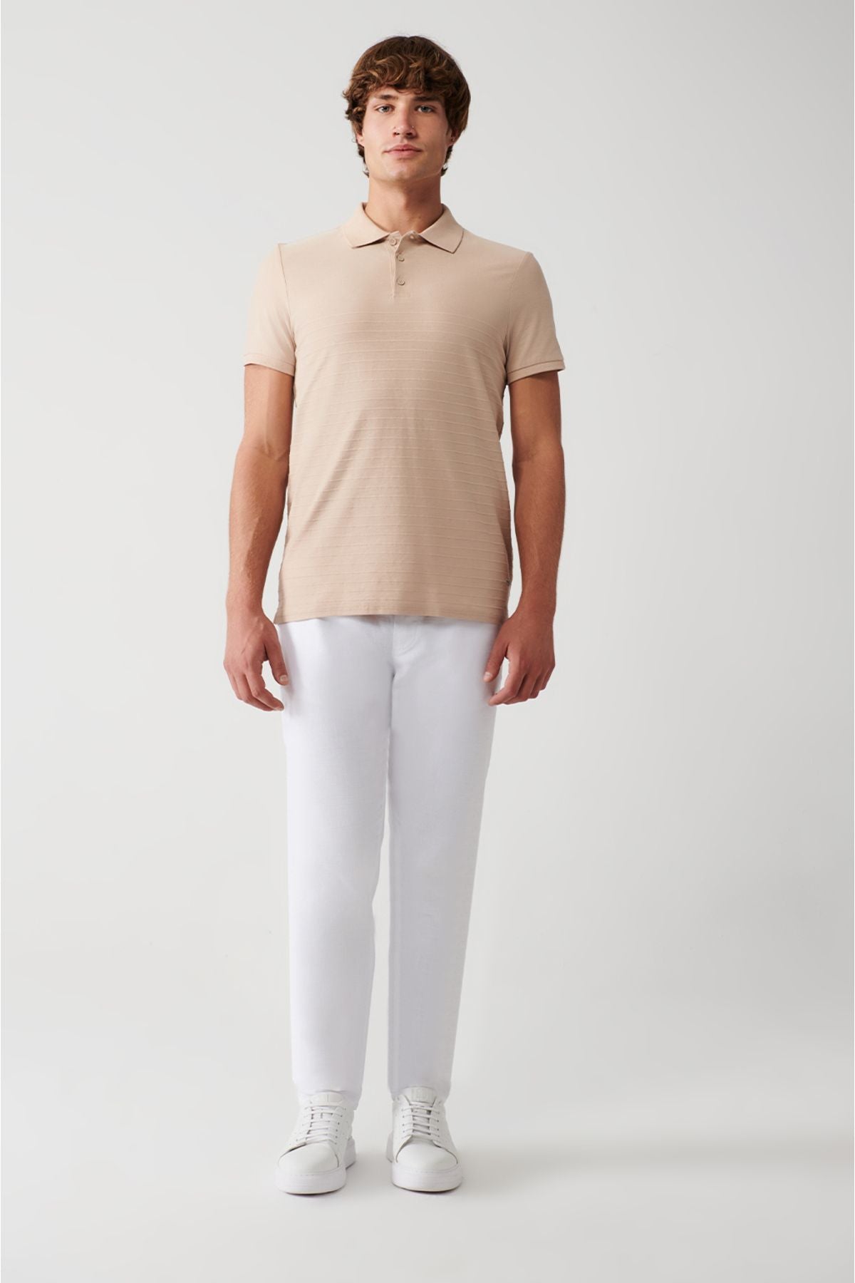 Men's mink 100 %cotton polo collar T-shirt A31y1128