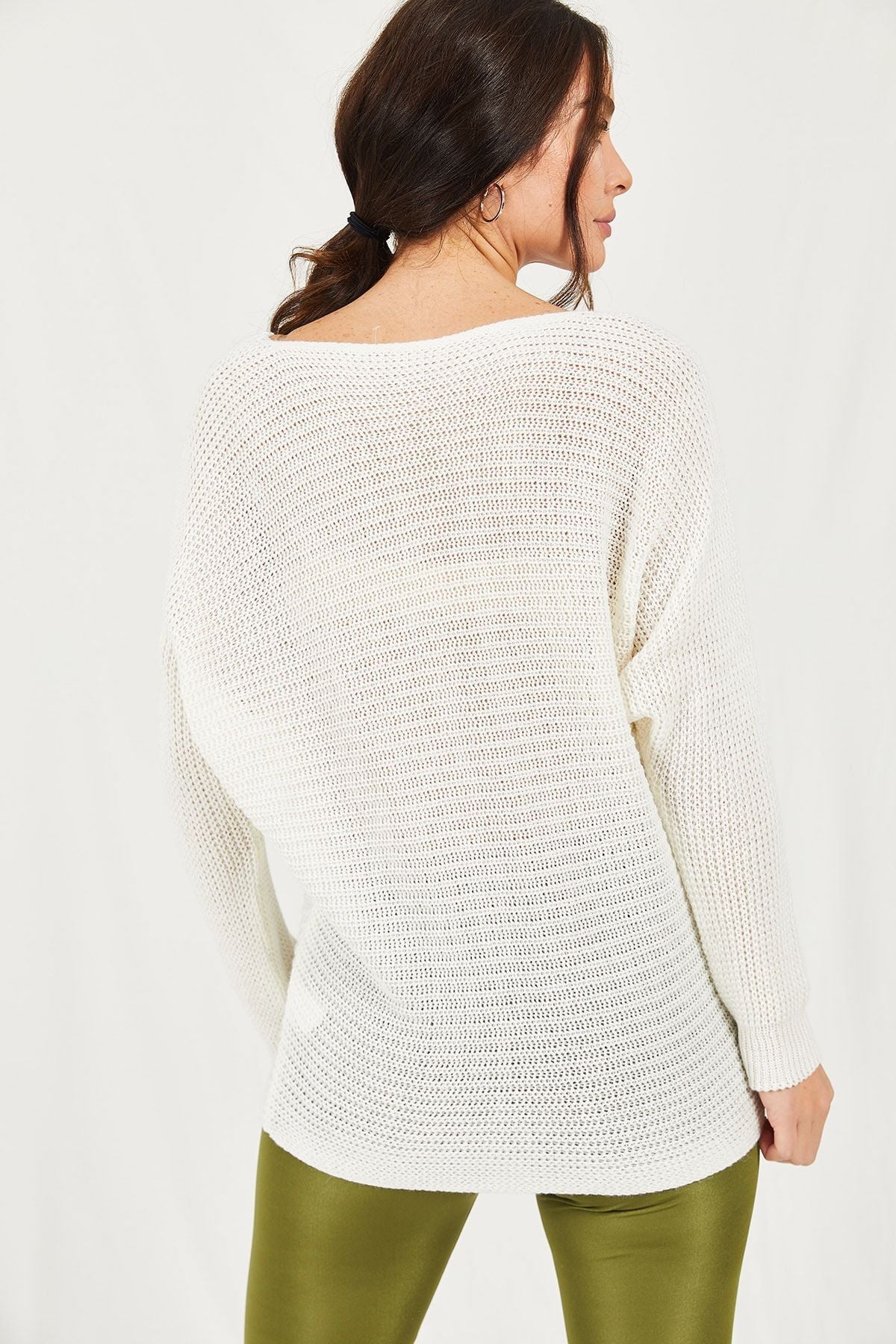 Woman White Thessaloniki Salaş Knitwear Sweater ARM-21K012010