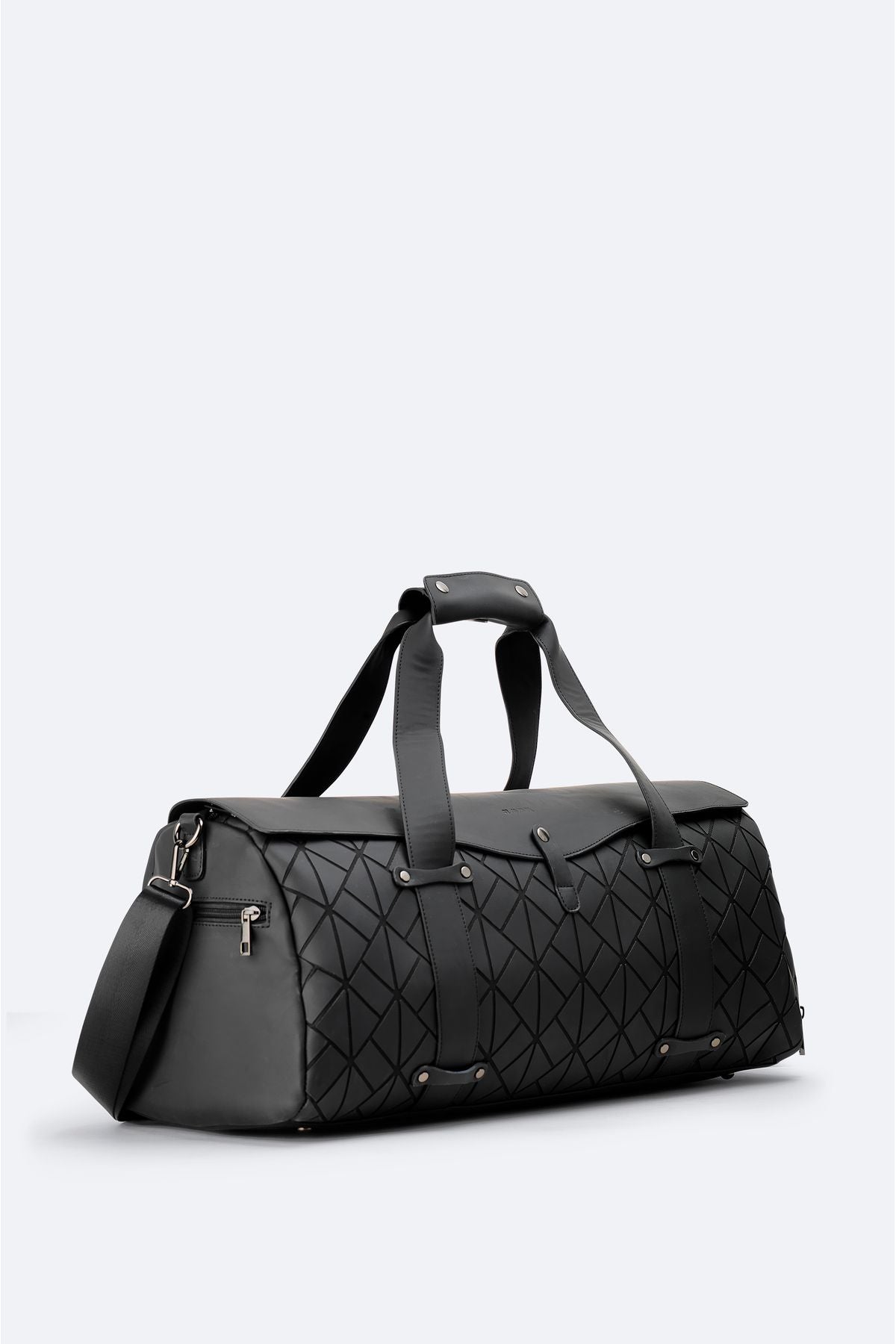 Men's black adjustable shoulder strap travel bag A42y9101
