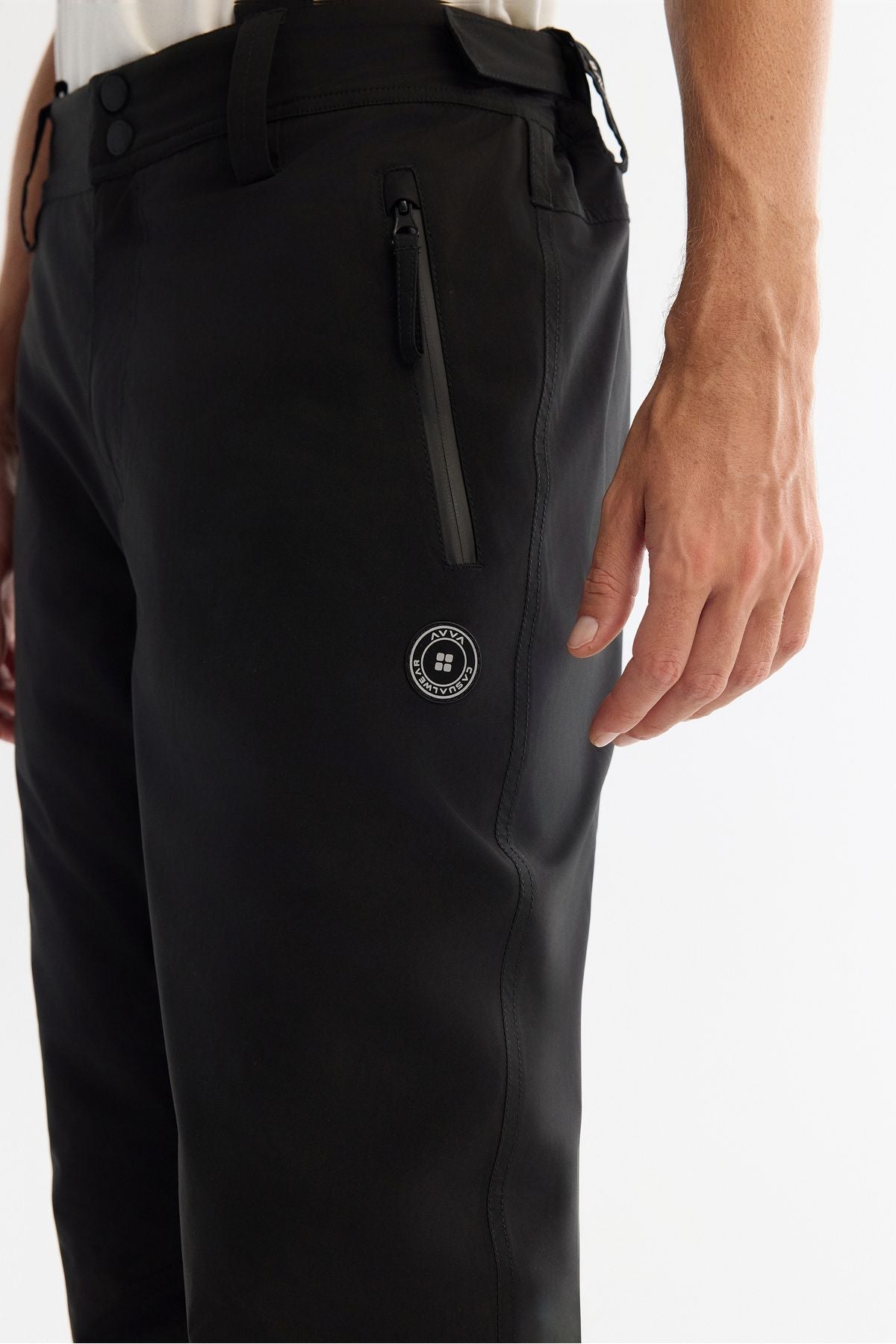 Men's black water repulsive windproof