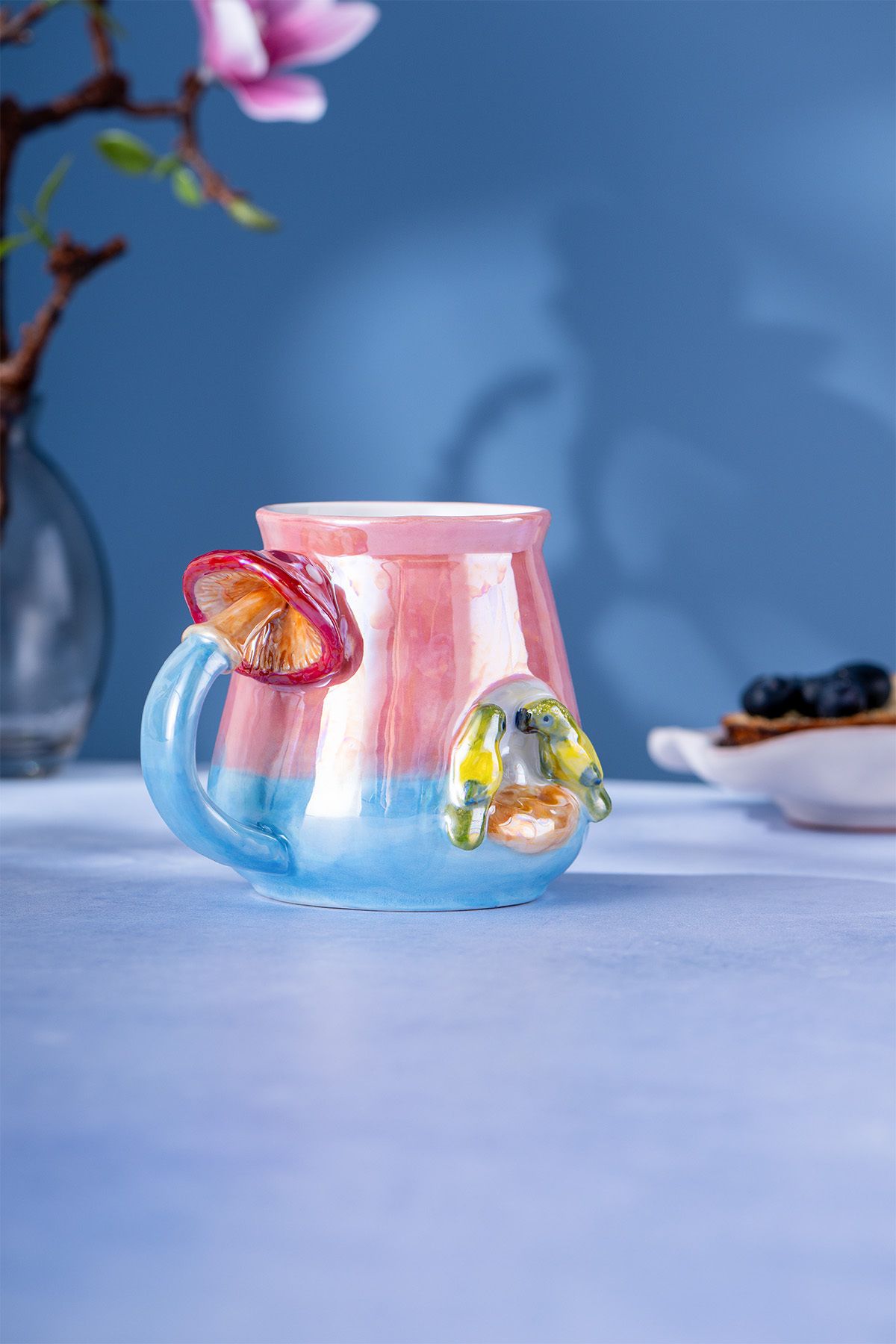 Istanbul porcelain tropical cup 400 ml pink