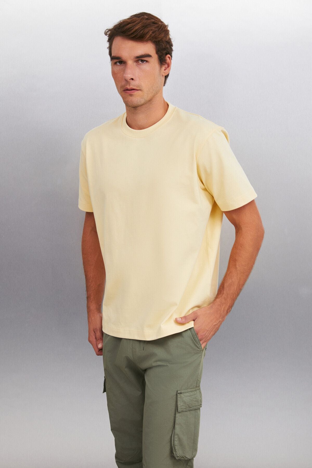 RICKY MEN'S Oversize Yellow T-shirt